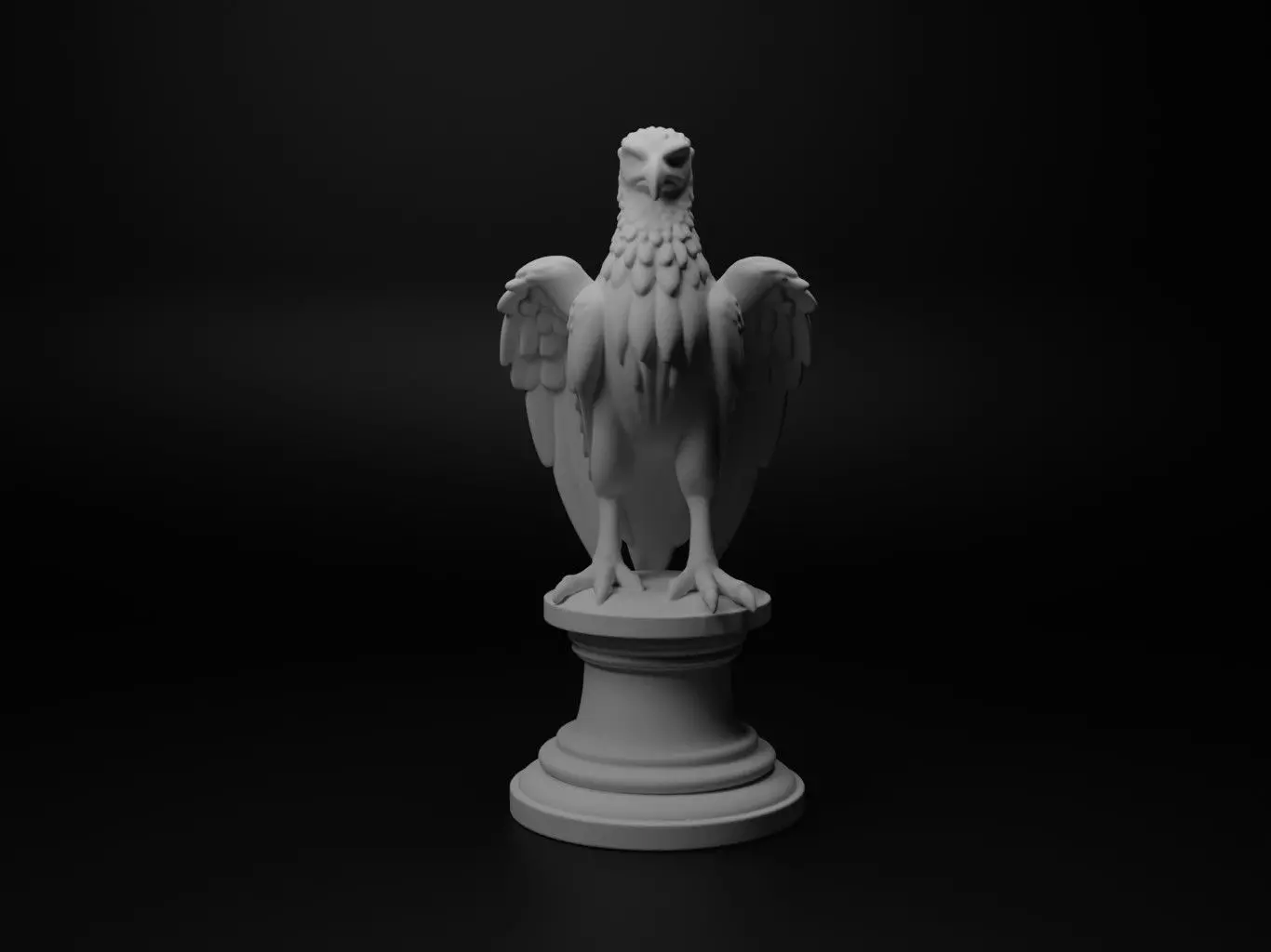 vulture Animal Chess 3D print model