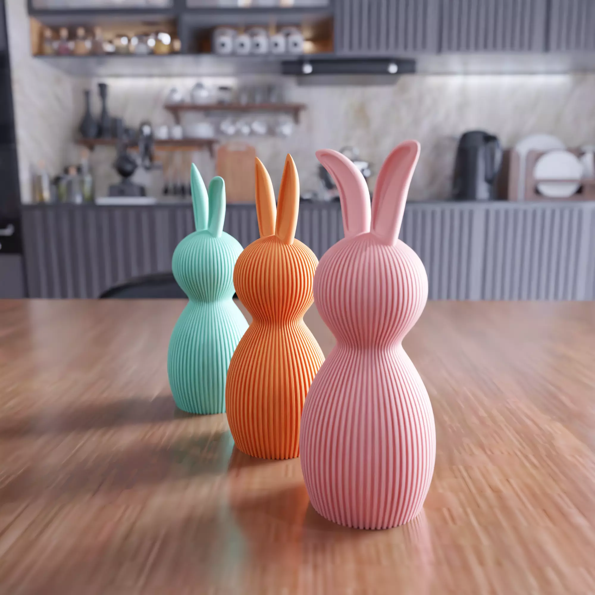 Easter Bunny Decor Set - 425 3D print model_0