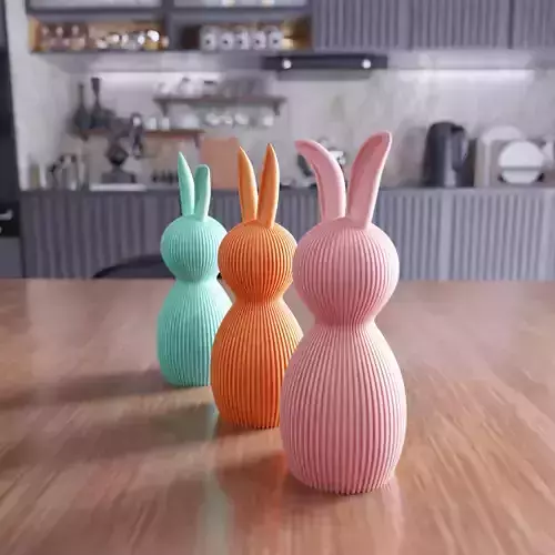 Easter Bunny Decor Set - 425 3D print model Easter Bunny Decor Set - 425 3D print model