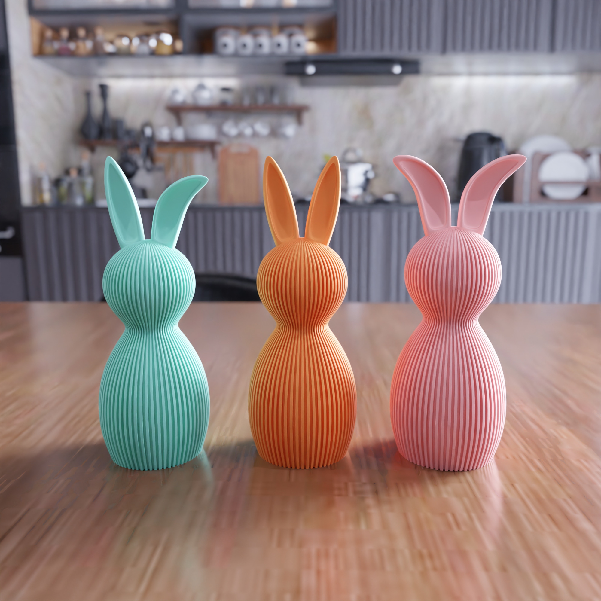 Easter Bunny Decor Set - 425 3D print model_1