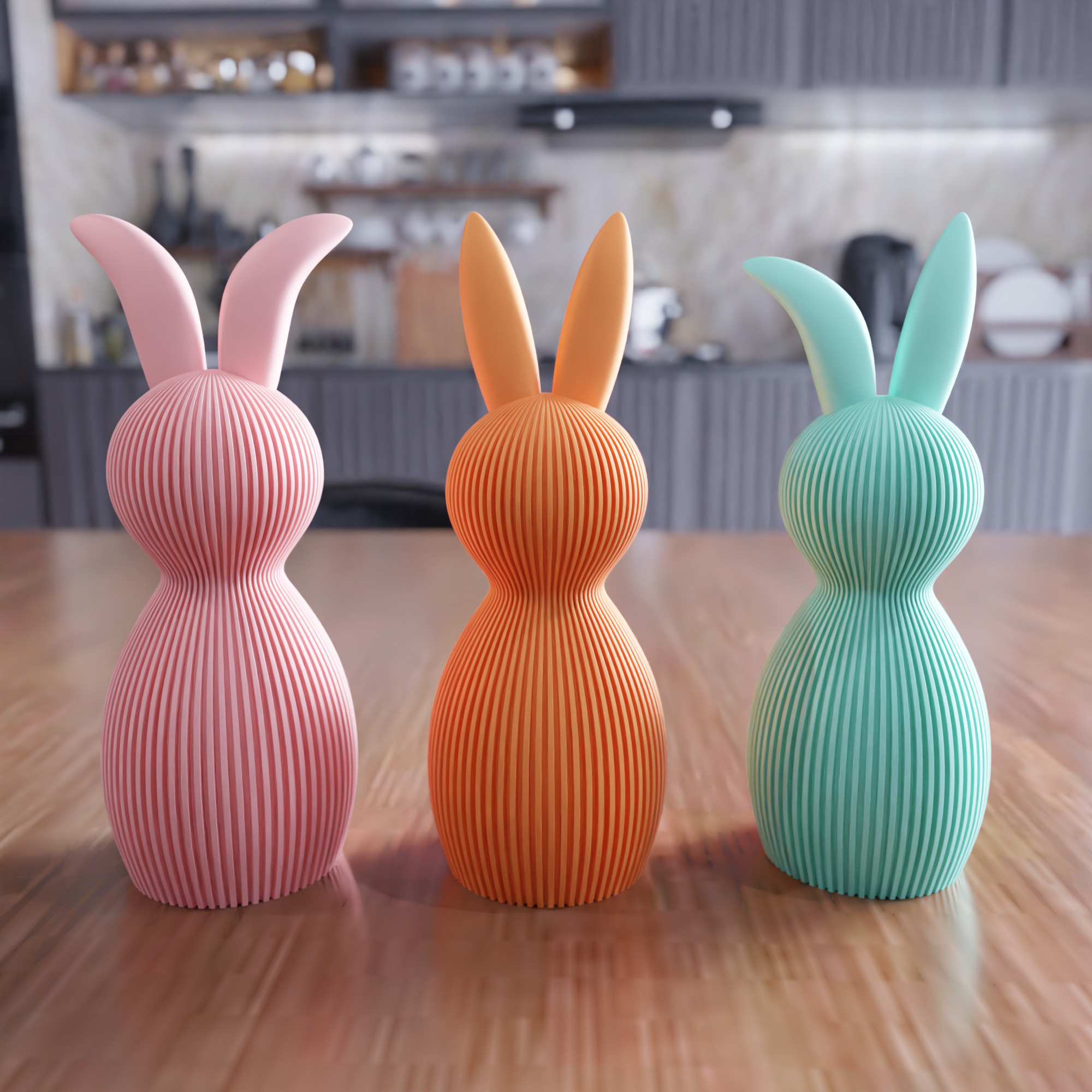 Easter Bunny Decor Set - 425 3D print model_5