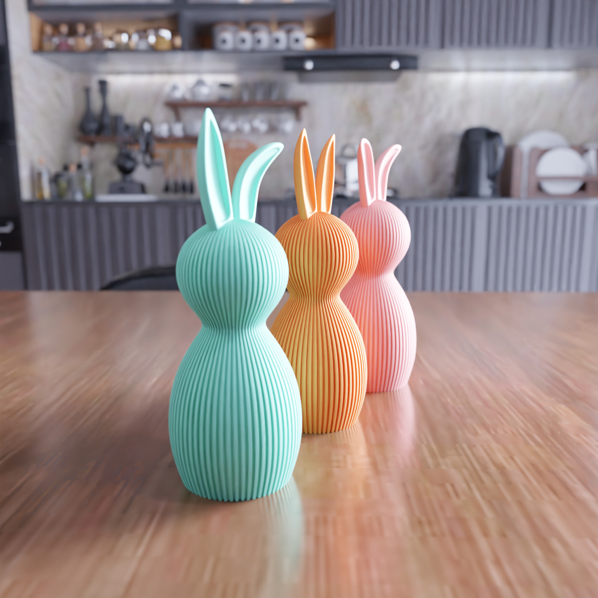 Easter Bunny Decor Set - 425 3D print model_3