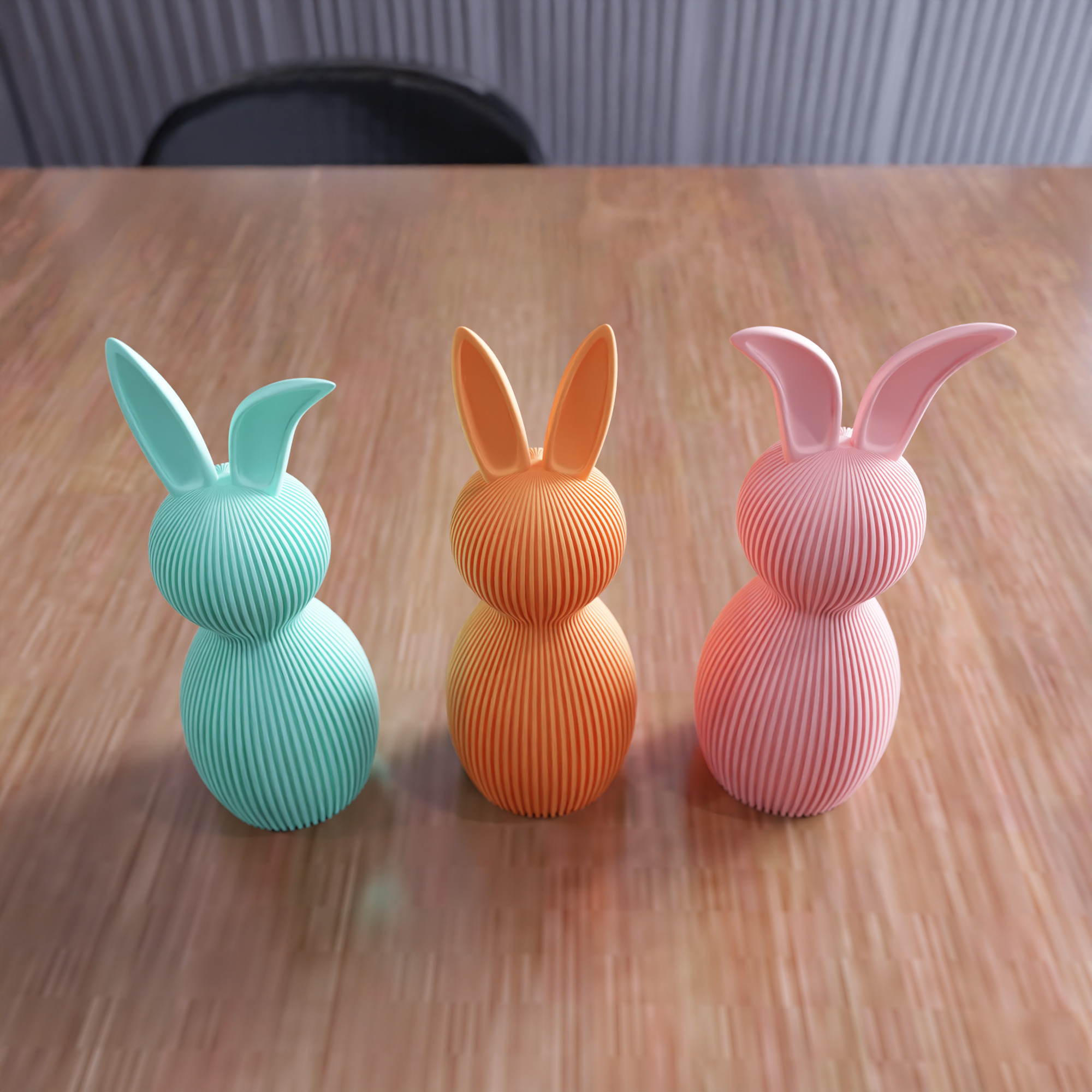 Easter Bunny Decor Set - 425 3D print model_7