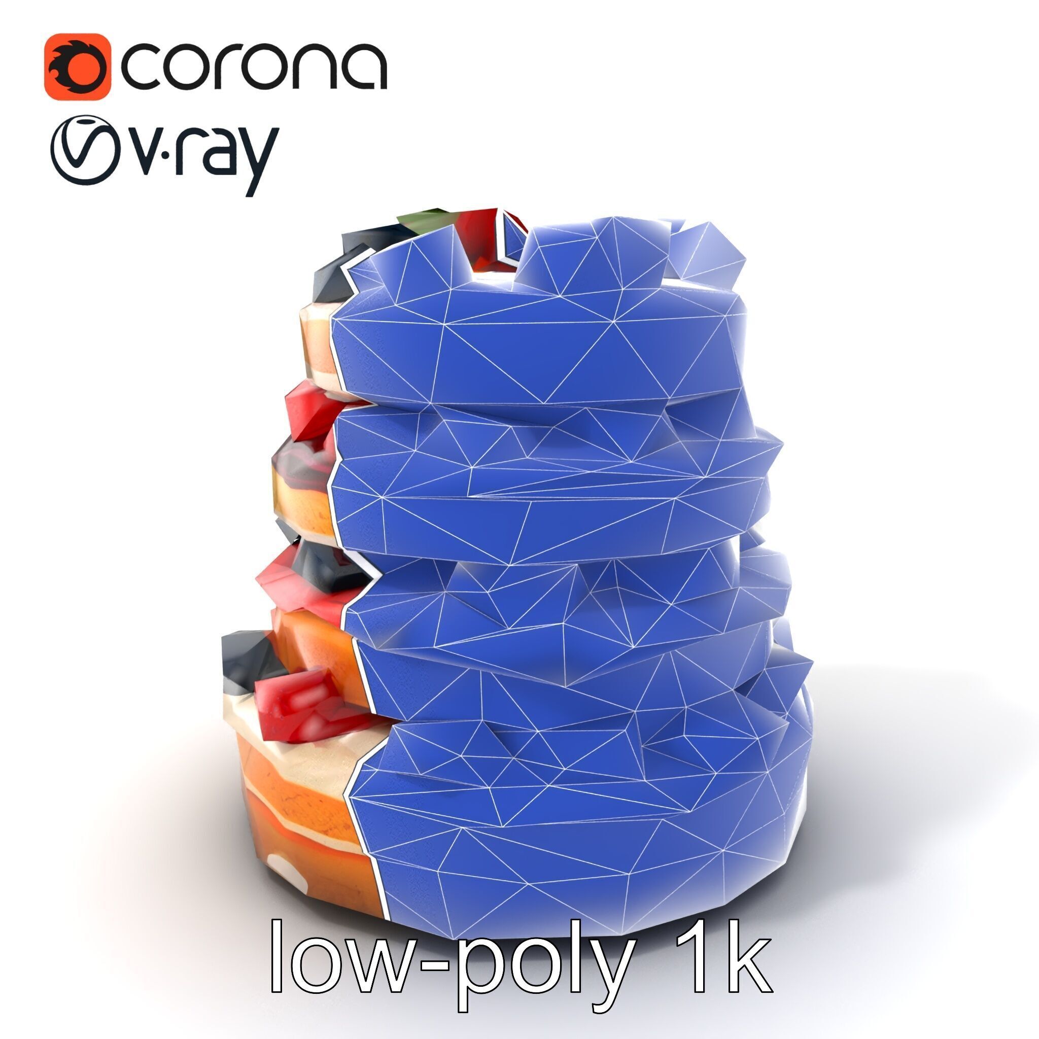 Lion Head Door Handle Sculpture model pack Low-poly 3D model_14