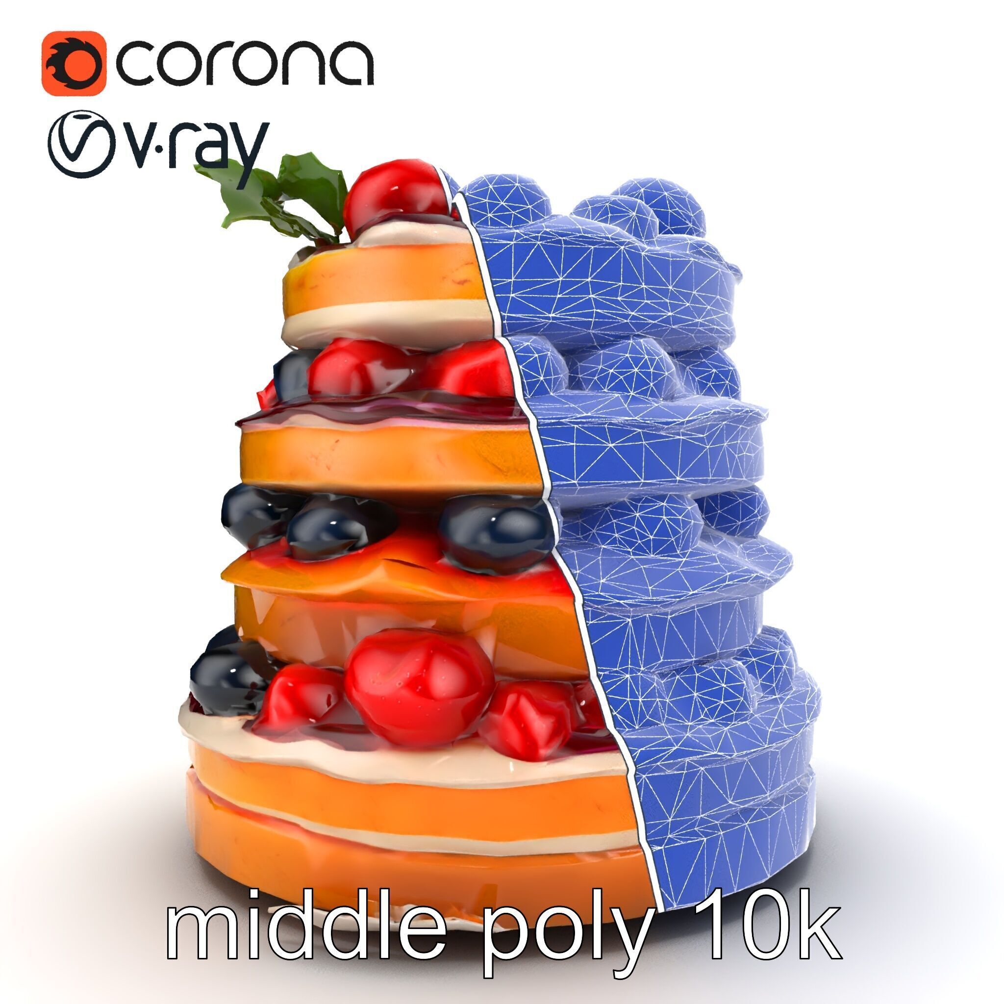 Lion Head Door Handle Sculpture model pack Low-poly 3D model_32