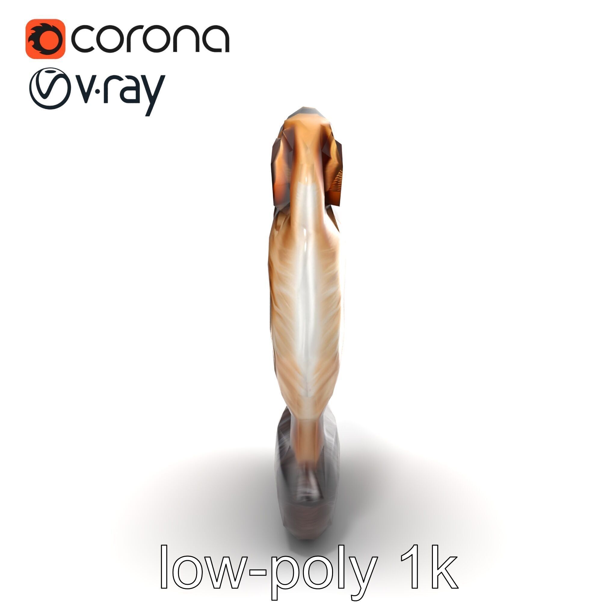 Fluffy Cat D Model Pack with Realistic Fur Detail Low-poly 3D model_29