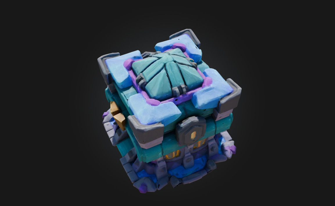 Clash of Clans Townhall 13 Model Complete and Textured TH13 Low-poly 3D model_2