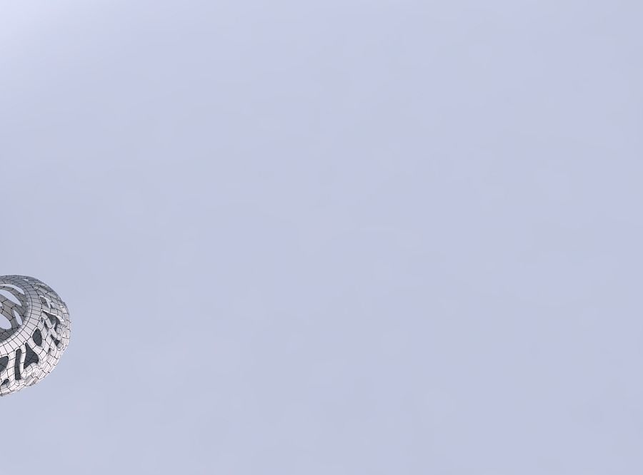 Bowl wide with twisted smooth cuts long neck 3D print model_6