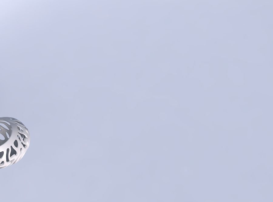 Bowl wide with twisted smooth cuts long neck 3D print model_1