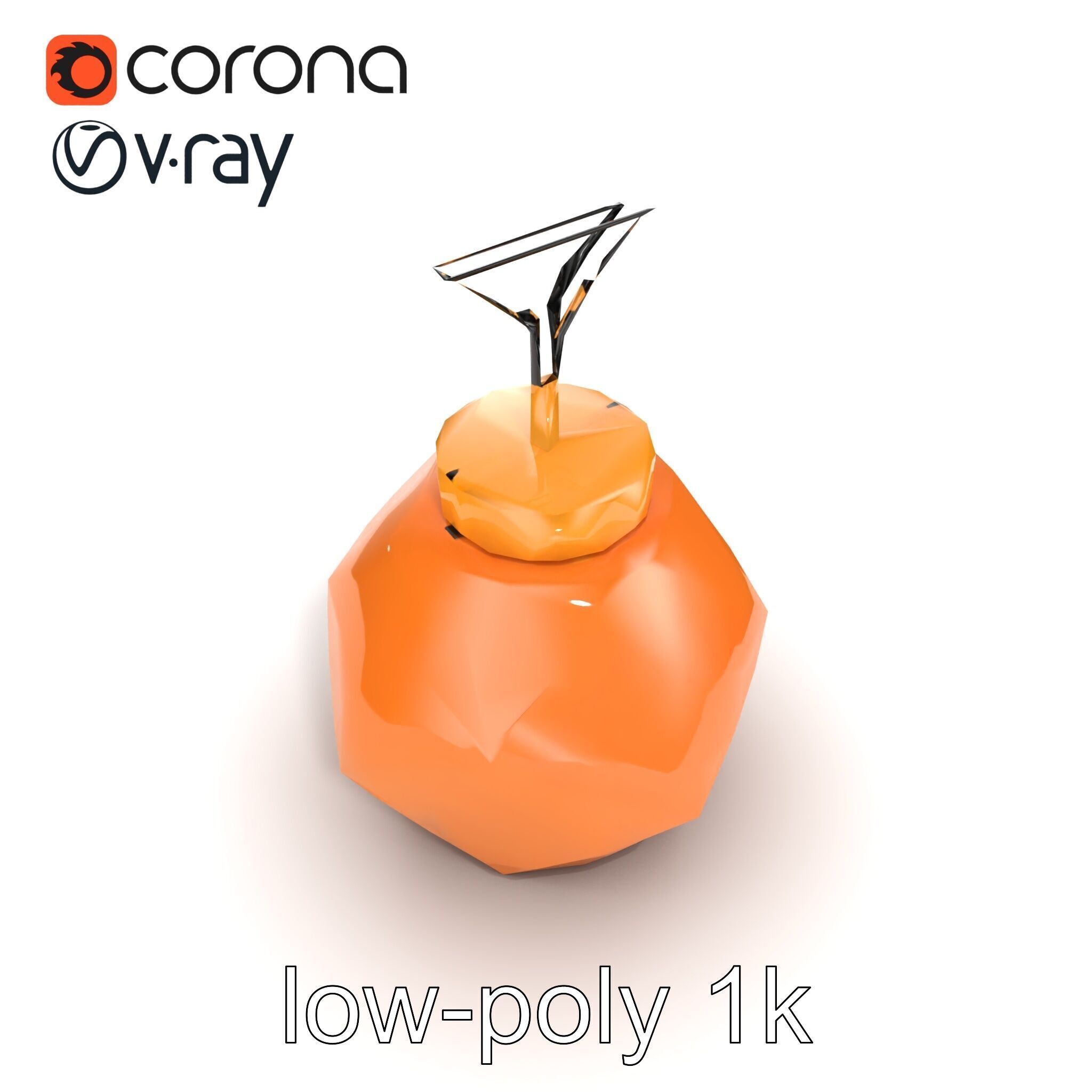 Copper Geometric Pendant Light Fixture model pack Low-poly 3D model_20