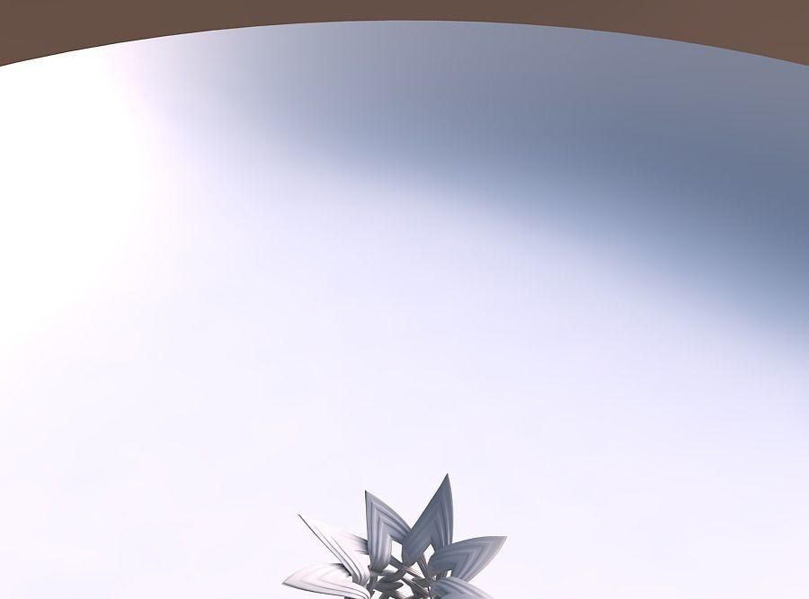 Bowl with interlacing lattice and extruded lines streched and... 3D print model_0