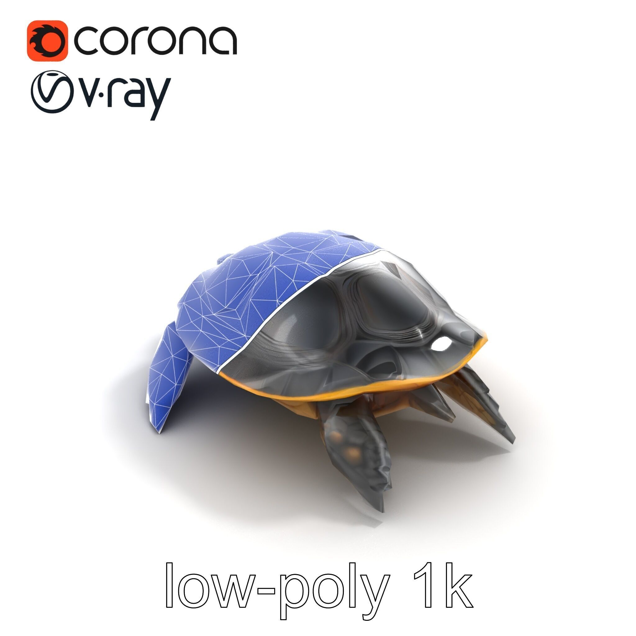 Caspian Turtle Smooth Shell Realism Model Pack Low-poly 3D model_20