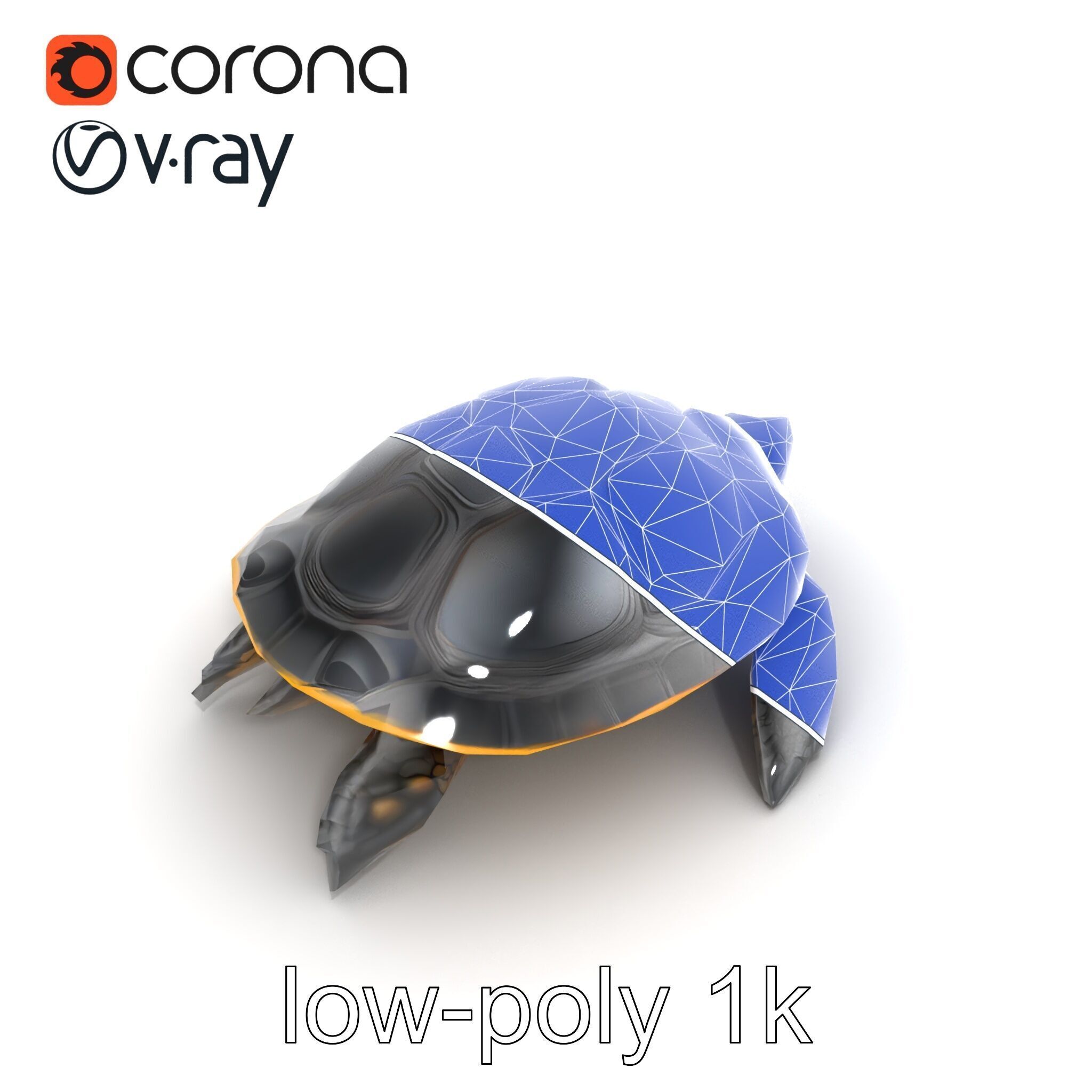 Caspian Turtle Smooth Shell Realism Model Pack Low-poly 3D model_21