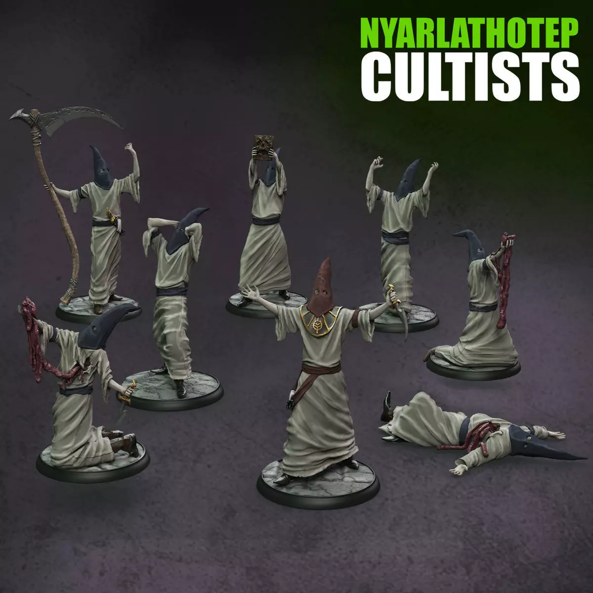 Nyarlathotep Cultists 3D print model_0