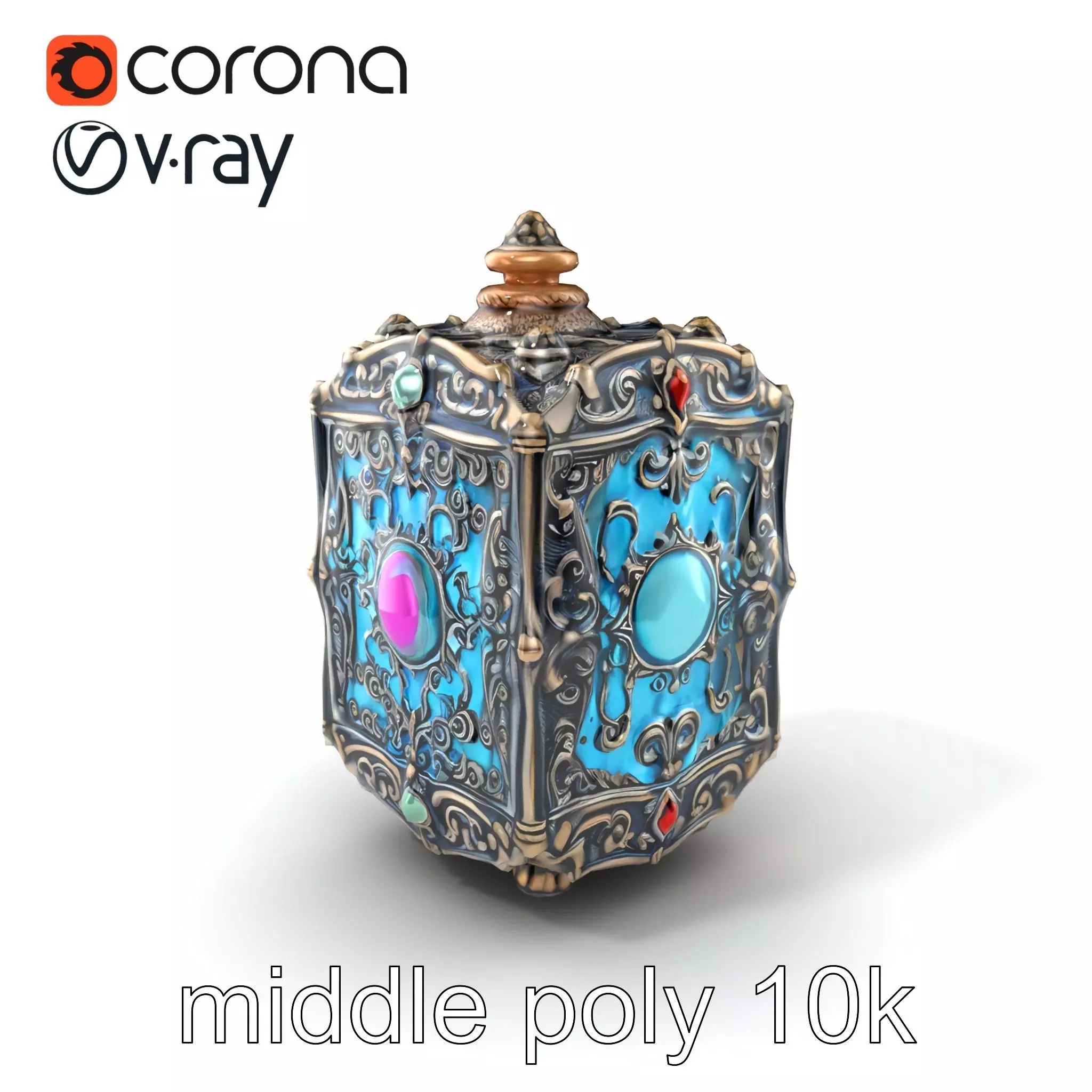 Cursed JewelEncrusted Ancient Artifact model pack Low-poly 3D model