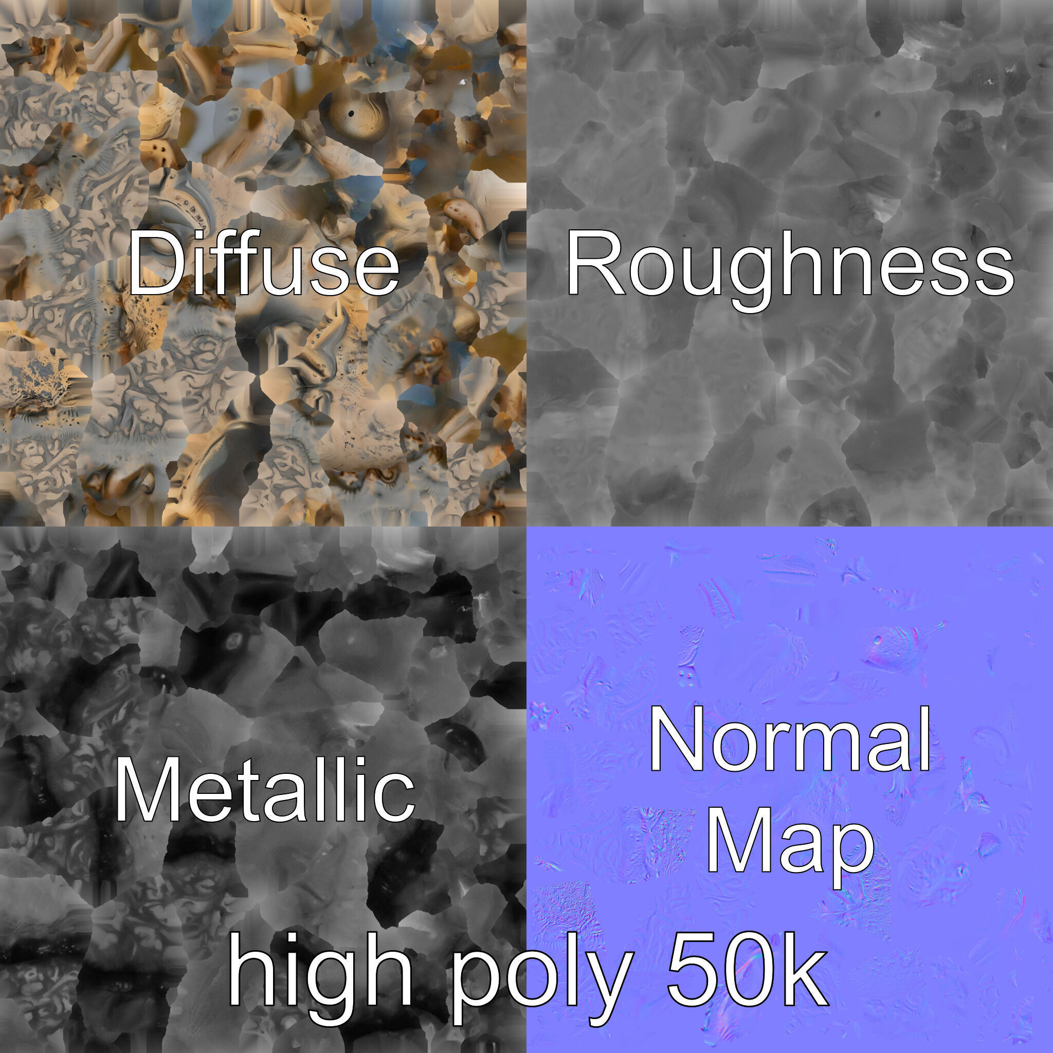 Cursed Talisman Cryptic Designs model pack Low-poly 3D model_3