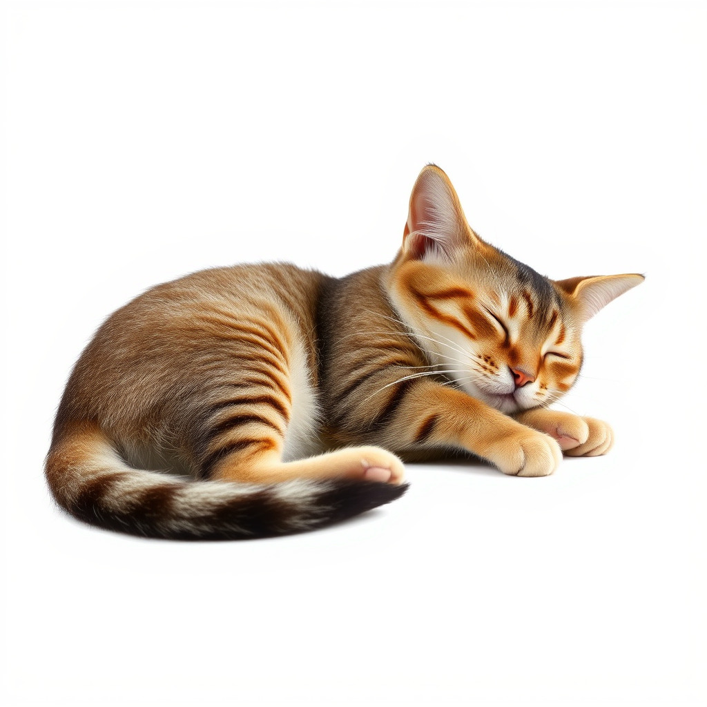 Sleeping Cat Sculpture model pack Low-poly 3D model_4