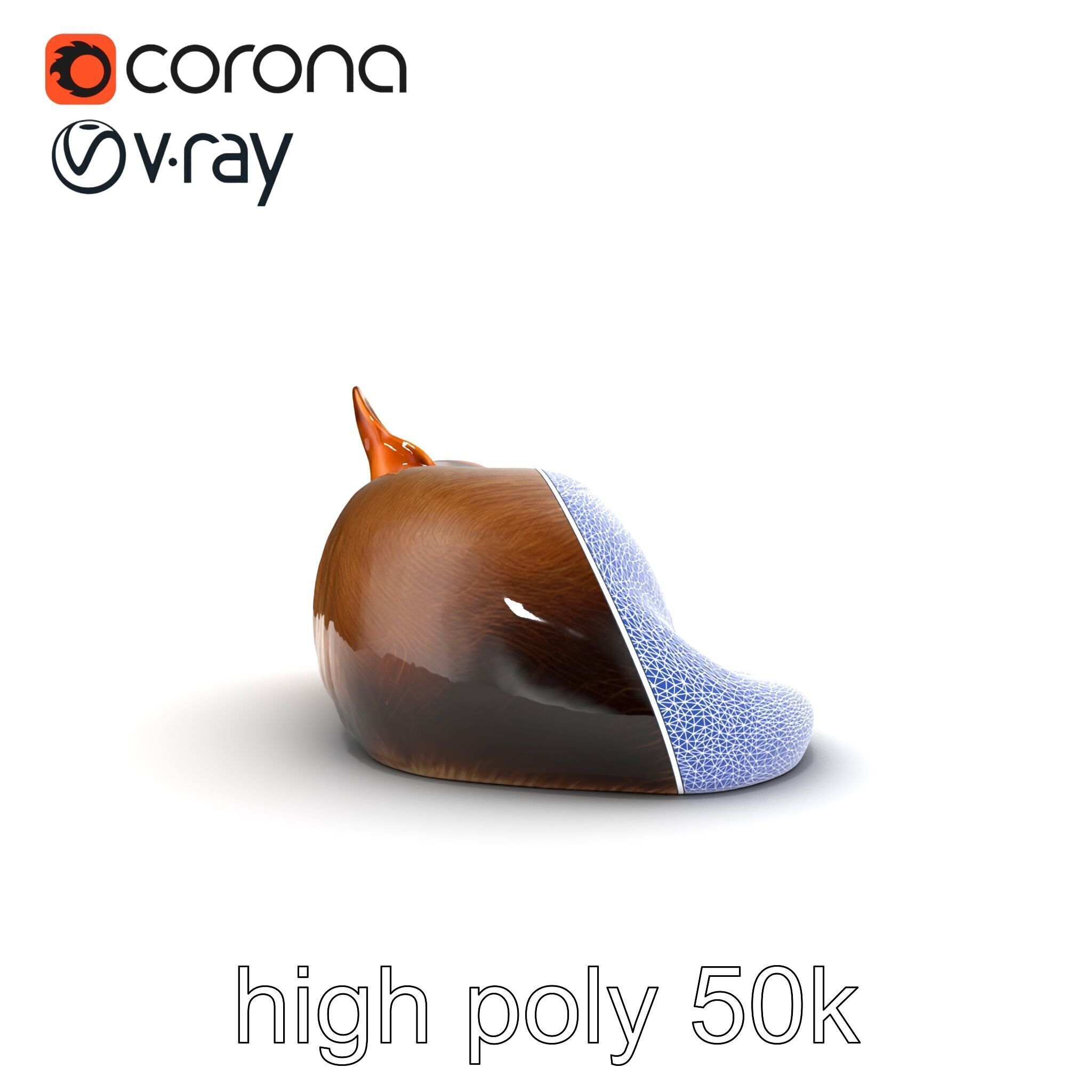 Sleeping Cat Sculpture model pack Low-poly 3D model_21