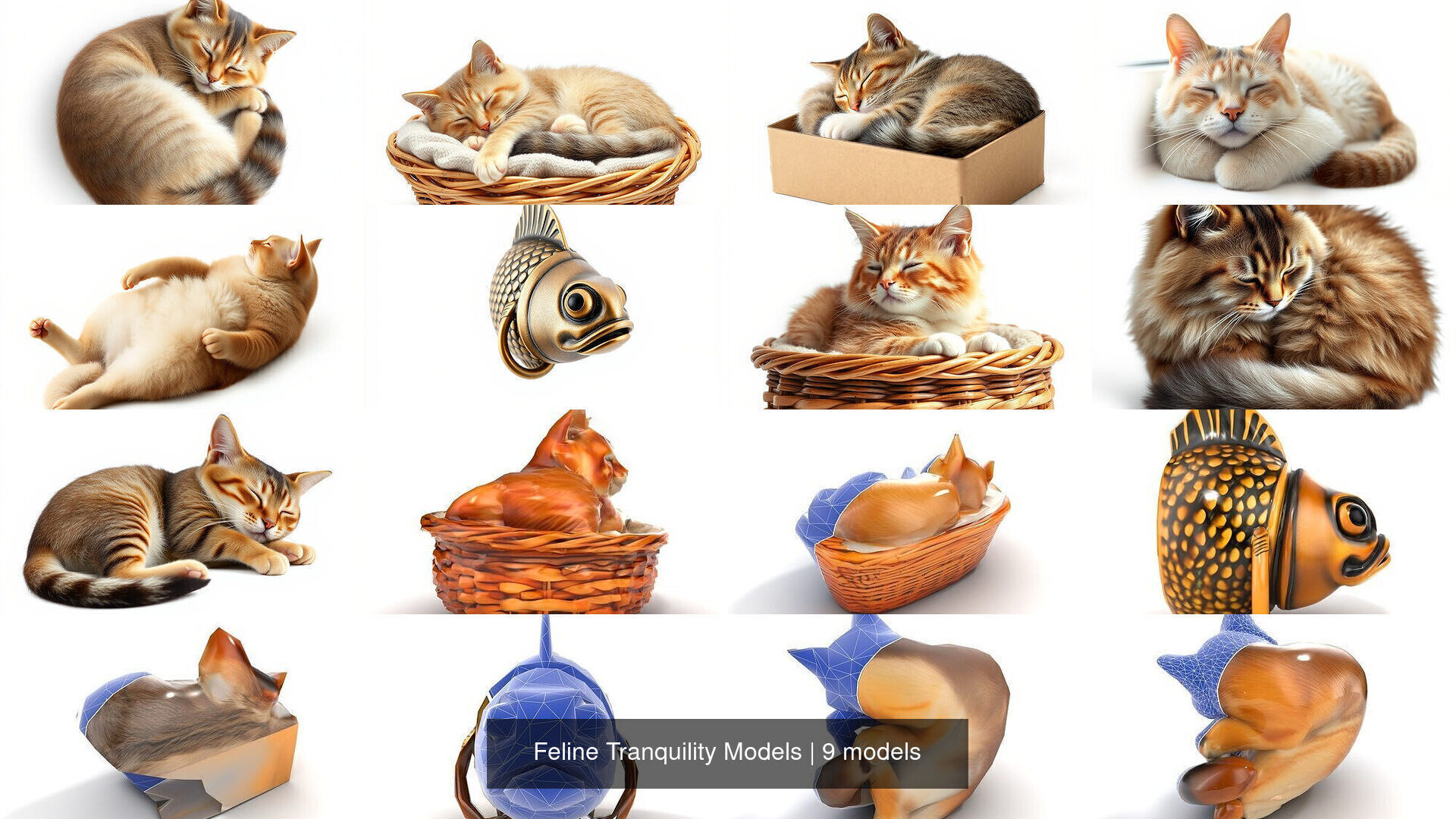 Feline Tranquility Models 3D Model Collection_13