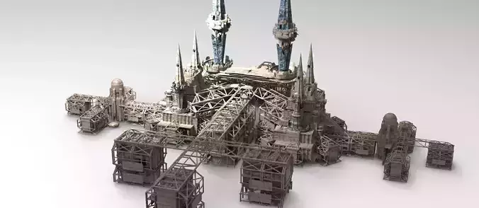 Ancient Mars pyramid structure base 