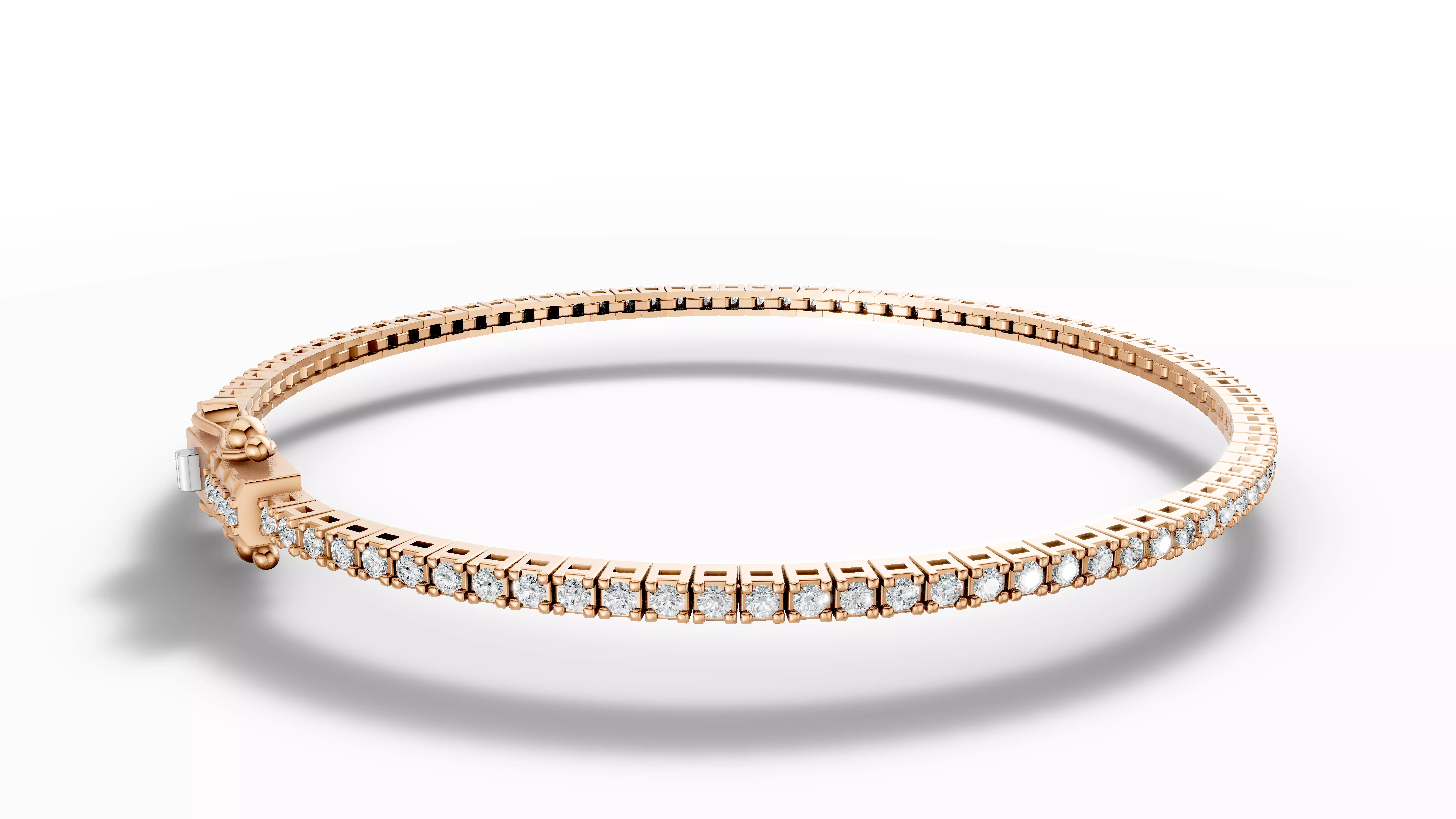 Diamond Tennis Bracelet 3d model printable 3D print model 3D print model_0