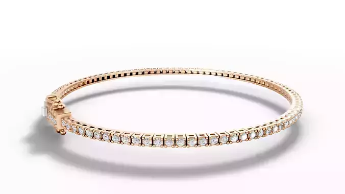 Diamond Tennis Bracelet  3d model printable 3D print model
