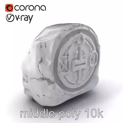 Ancient Relic with Mysterious Symbols model pack