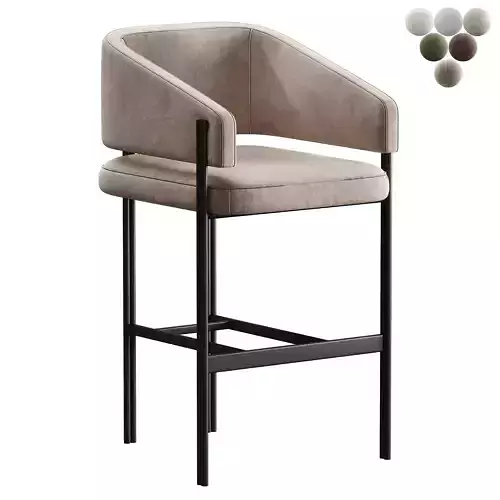 Liang  Eimil Tatler Bar Stool Boucle Sand