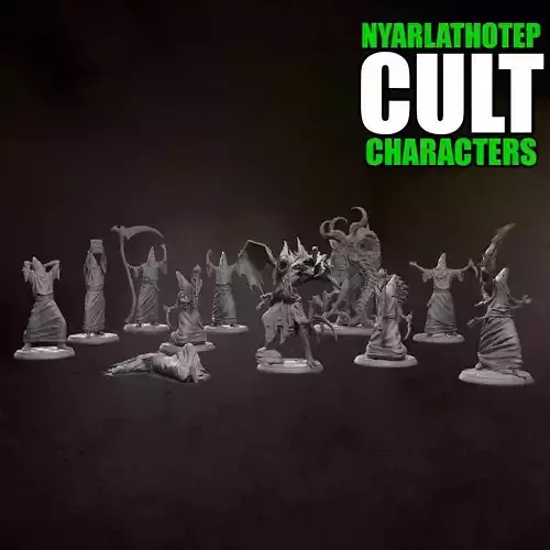 Nyarlathotep Cult - Characters 3D print model