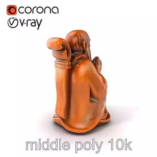 Ancient Seer Spiritual Statuette model pack