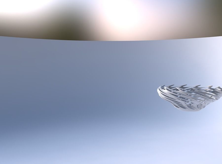 Bowl wide with smooth cuts and uneven top edge twisted and sq... 3D print model_4