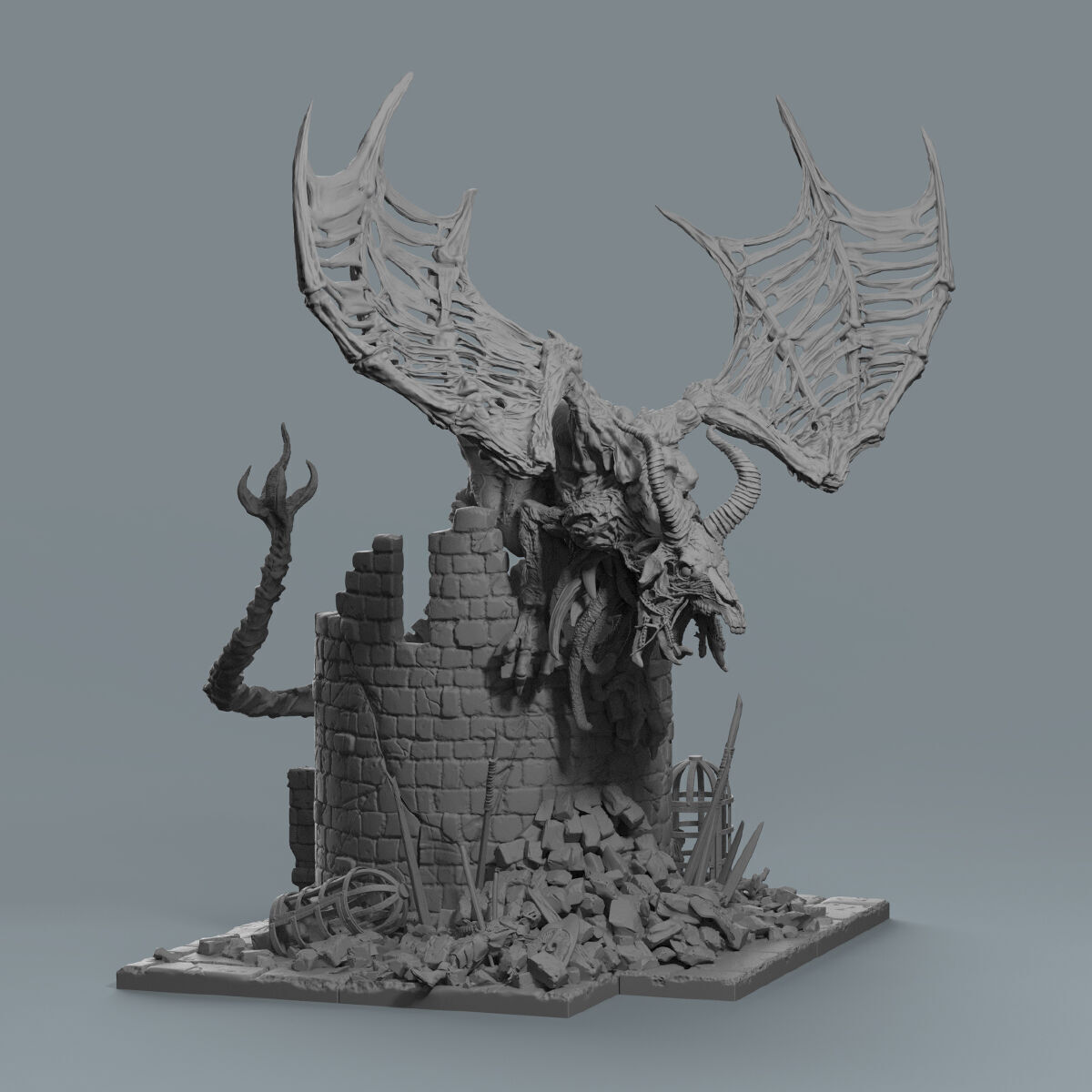 BUNDLE 04 - BATTLE OF THE ABANDONED VILLAGE 3D print model_14
