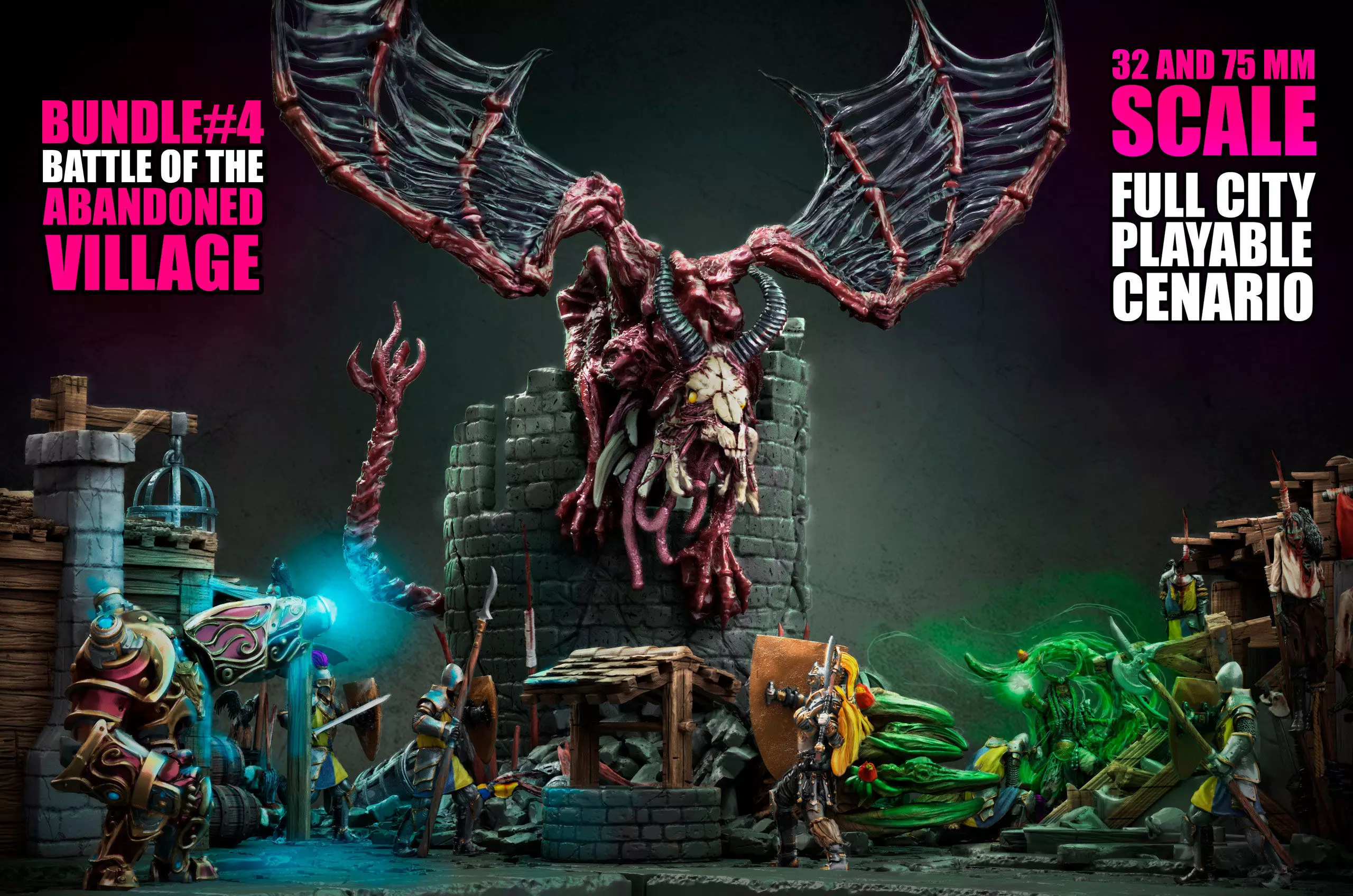 BUNDLE 04 - BATTLE OF THE ABANDONED VILLAGE 3D print model_0