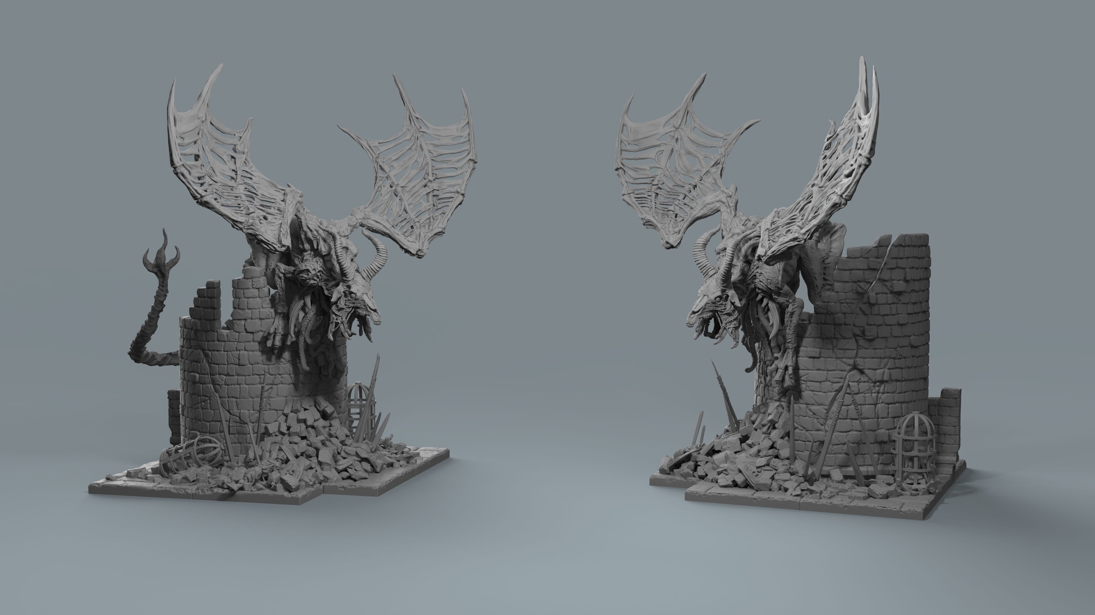 BUNDLE 04 - BATTLE OF THE ABANDONED VILLAGE 3D print model_12