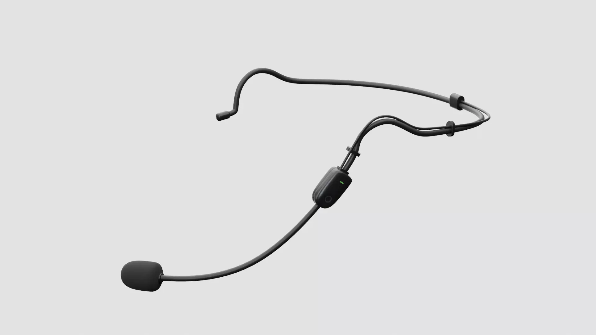 Headset Mic 3D model_0