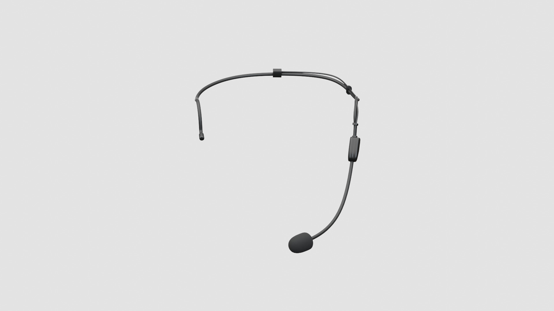 Headset Mic 3D model_2