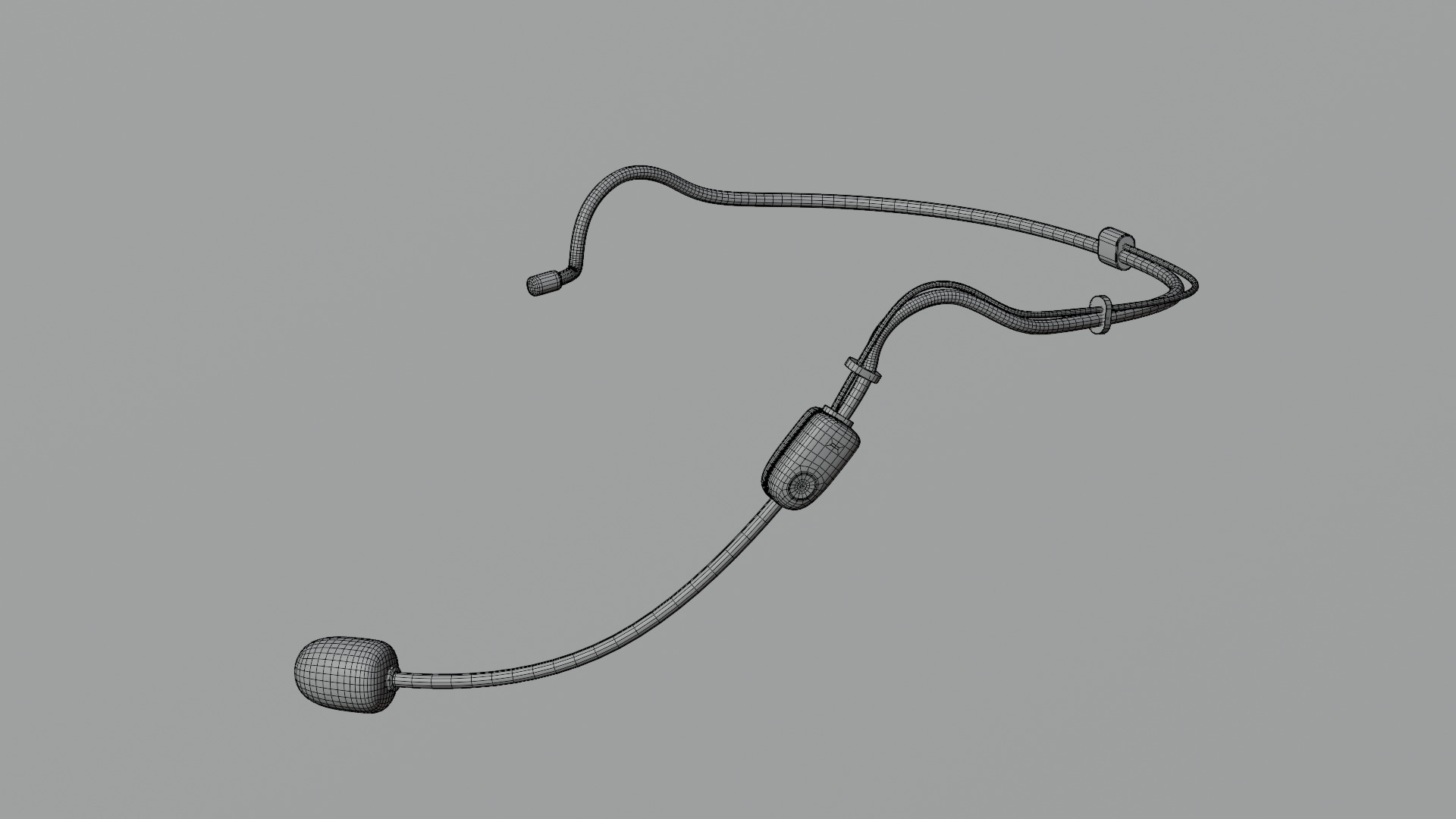 Headset Mic 3D model_7