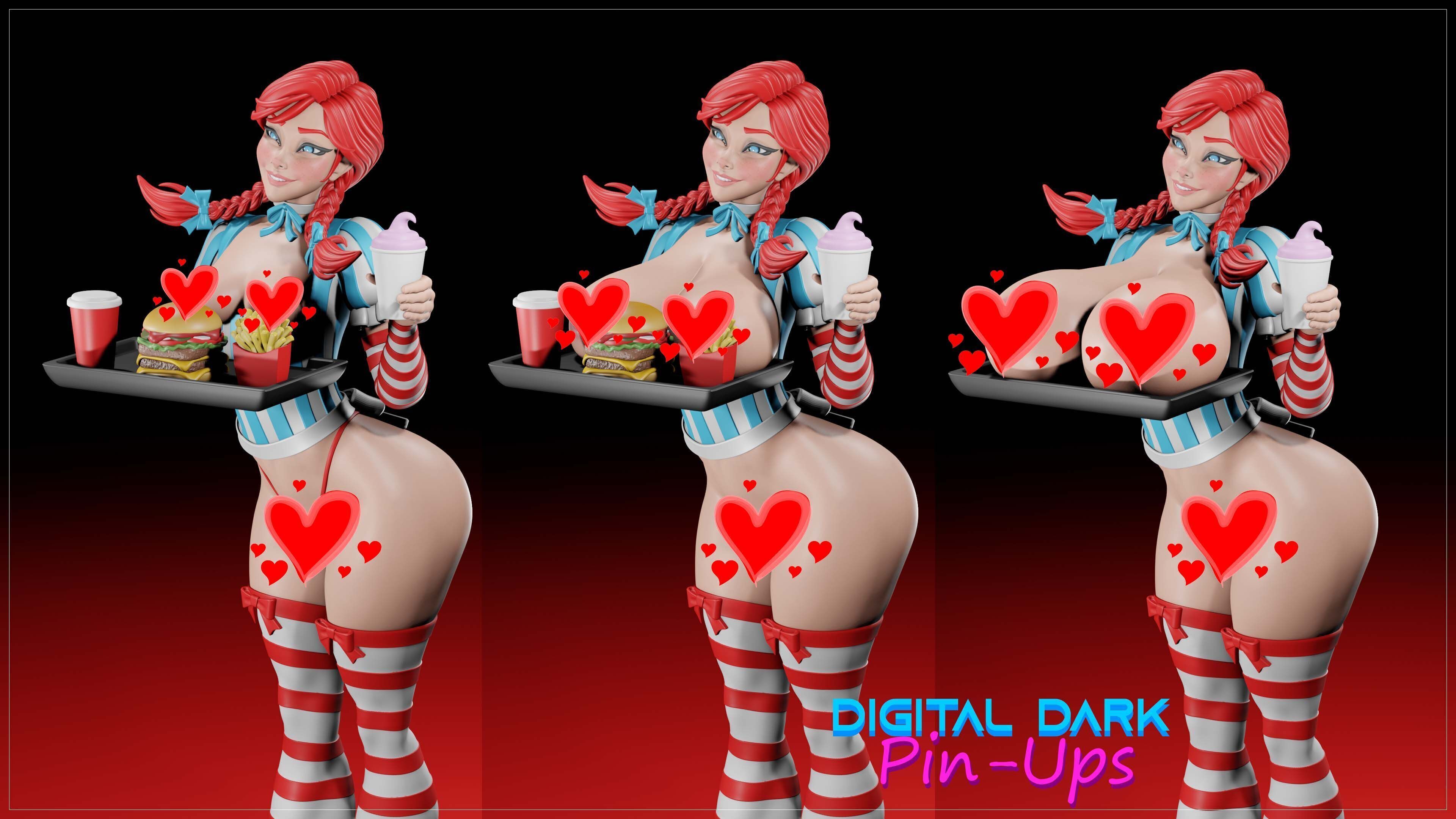Wendy older with NSFW version and Miniatures 3D print model_7