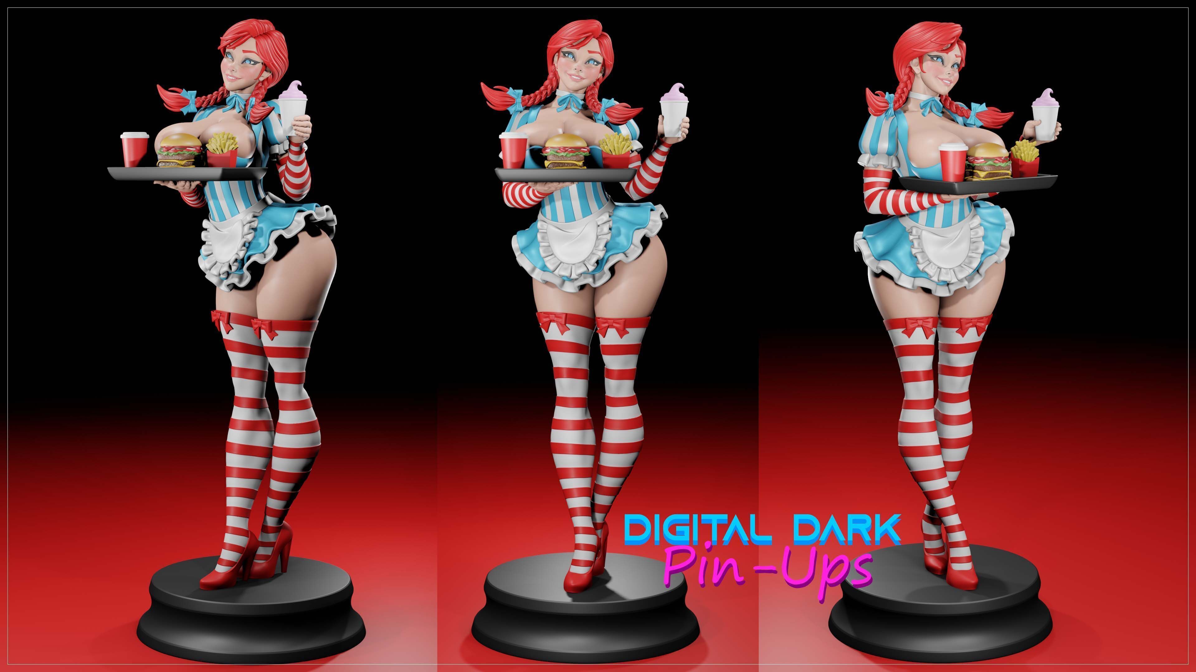 Wendy older with NSFW version and Miniatures 3D print model_1