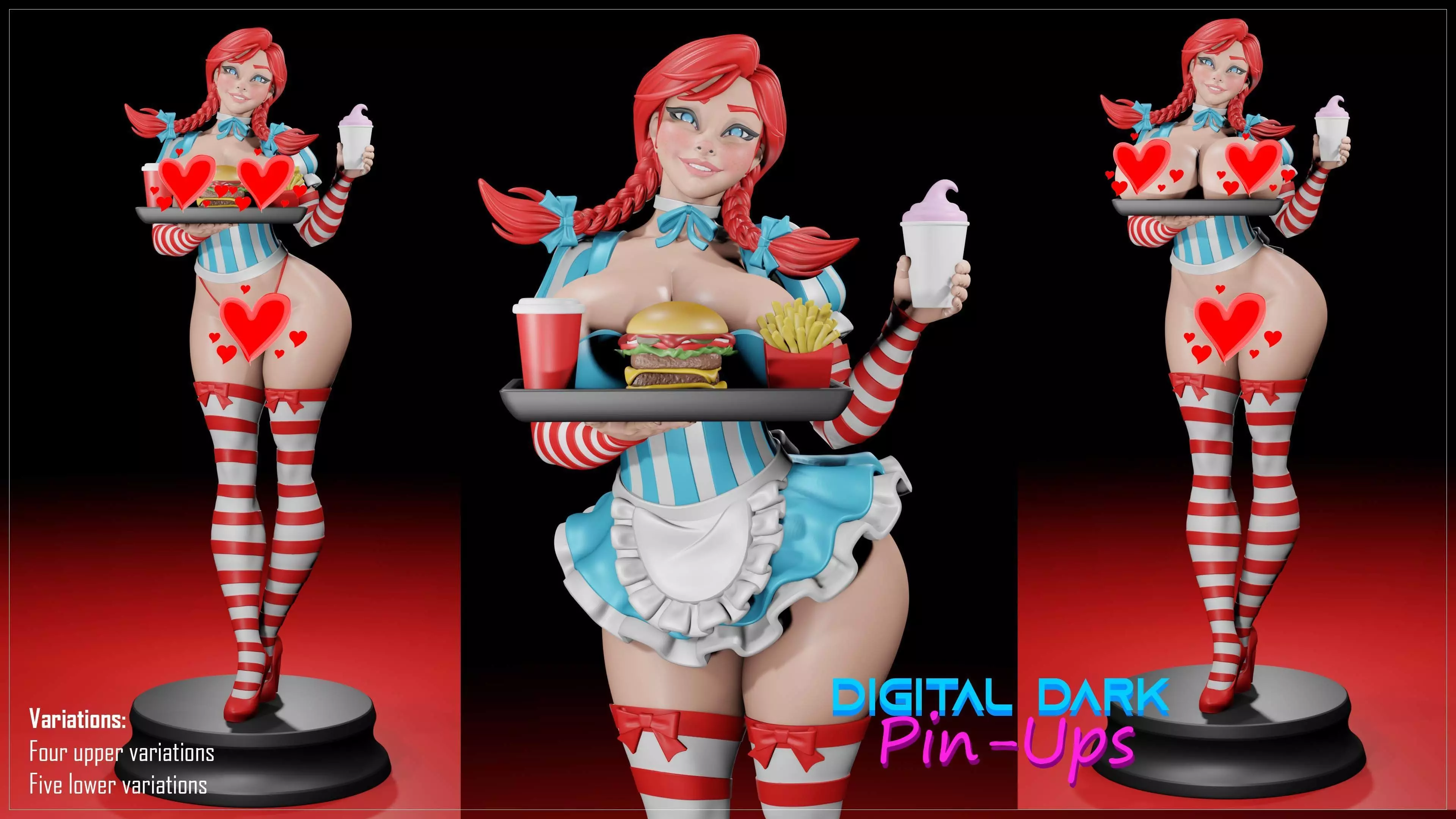Wendy older with NSFW version and Miniatures 3D print model_0