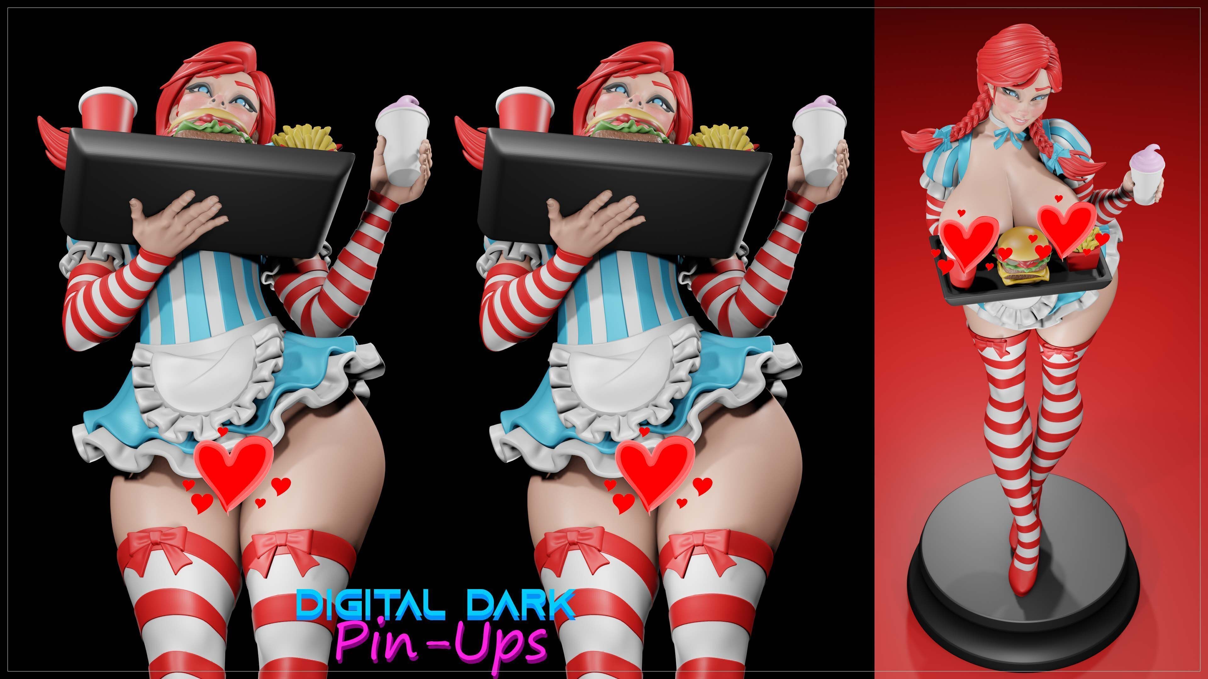 Wendy older with NSFW version and Miniatures 3D print model_9