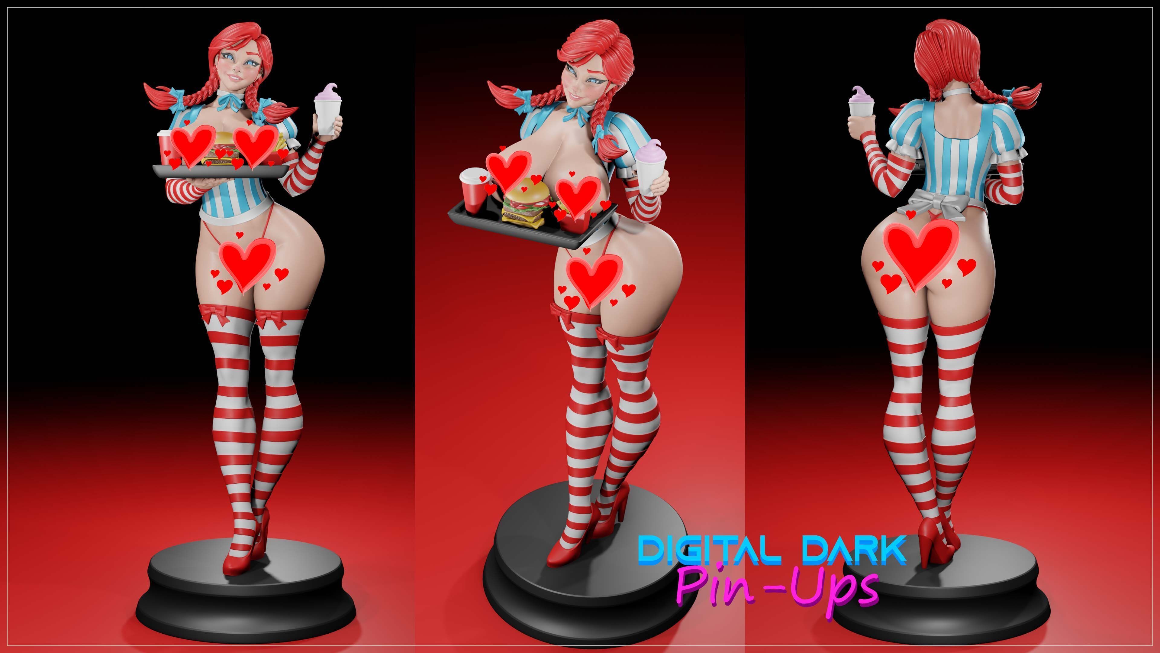 Wendy older with NSFW version and Miniatures 3D print model_3