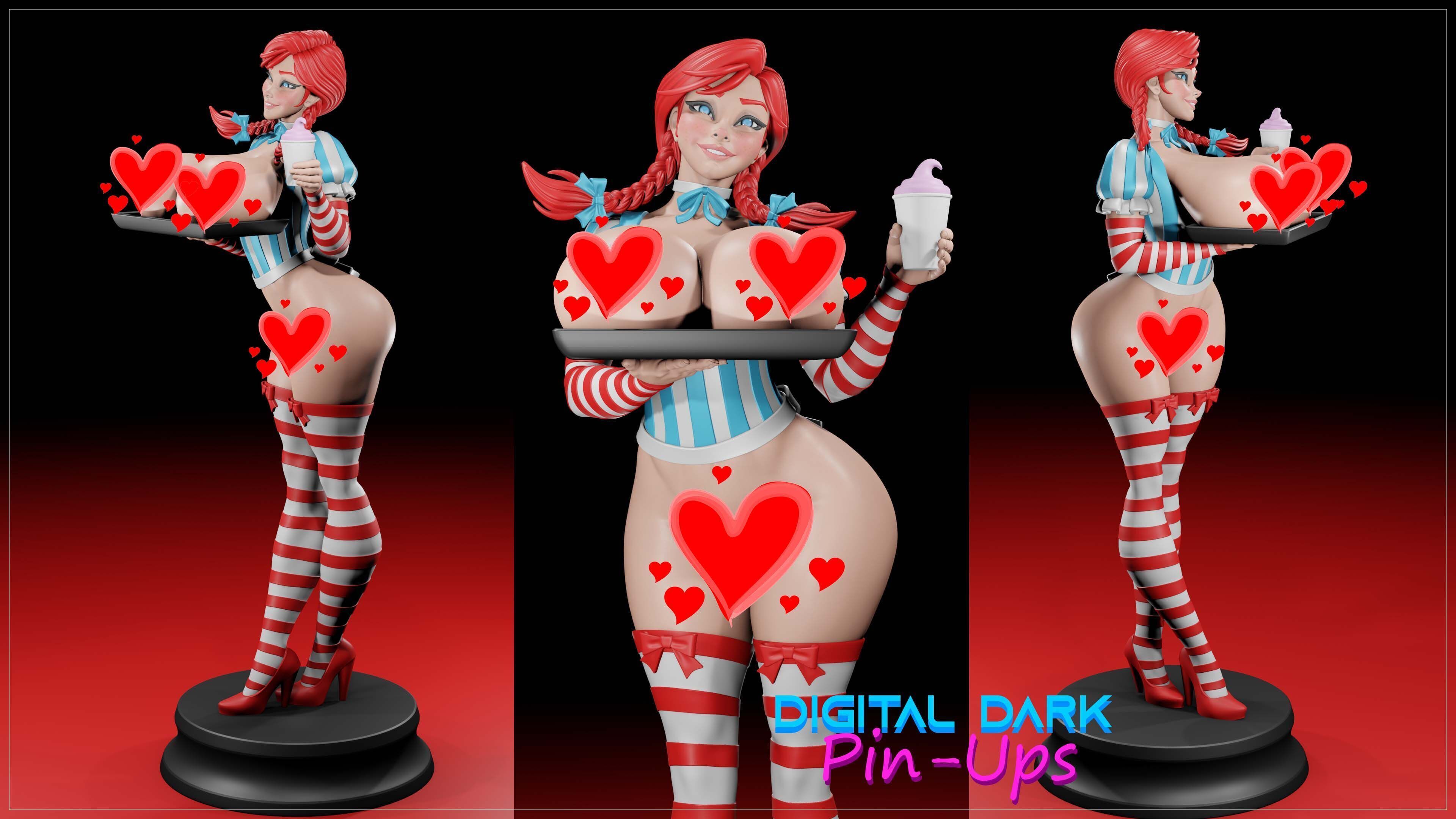 Wendy older with NSFW version and Miniatures 3D print model_6