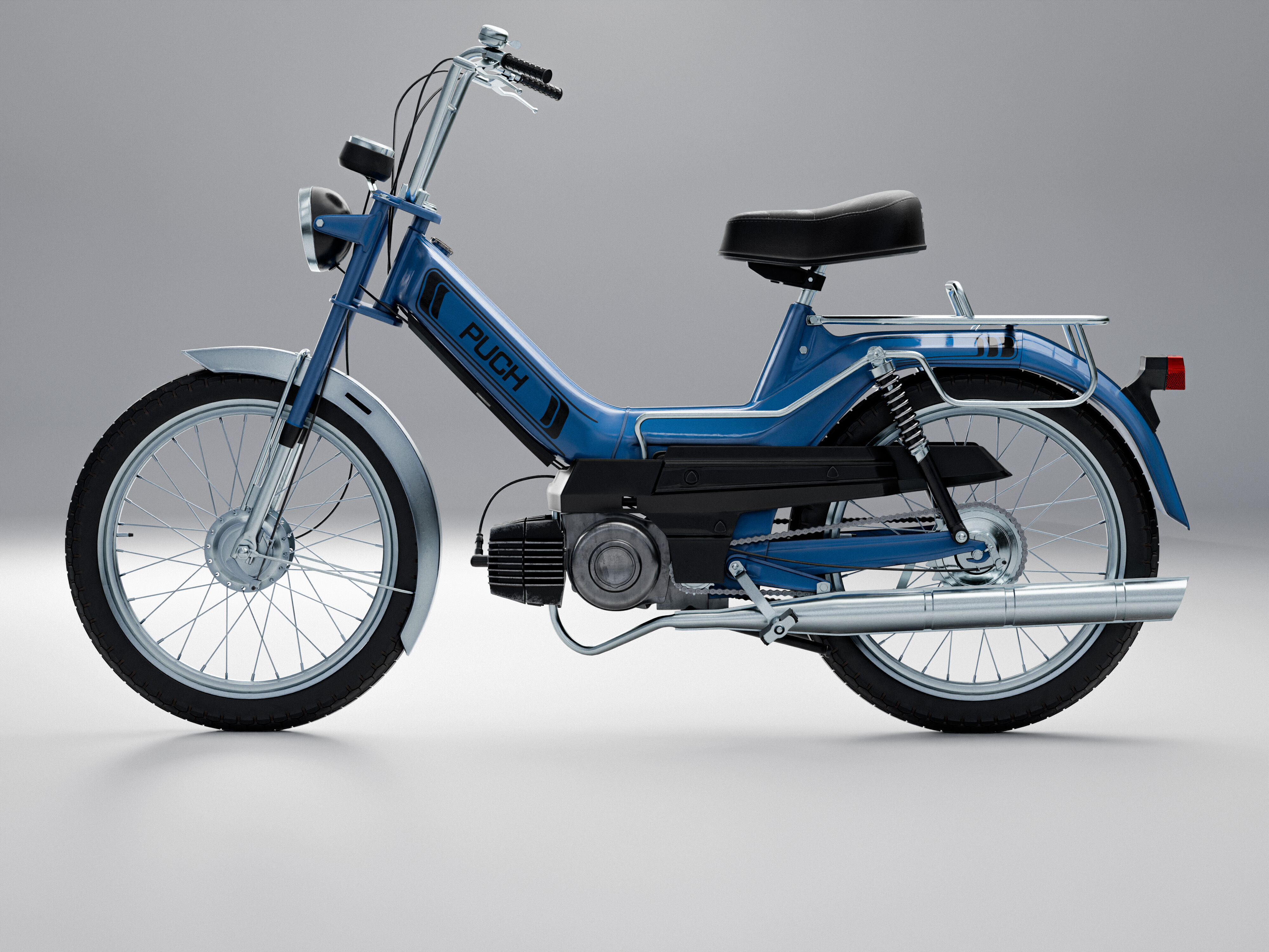 Puch Maxi Classic Moped 3D model_3
