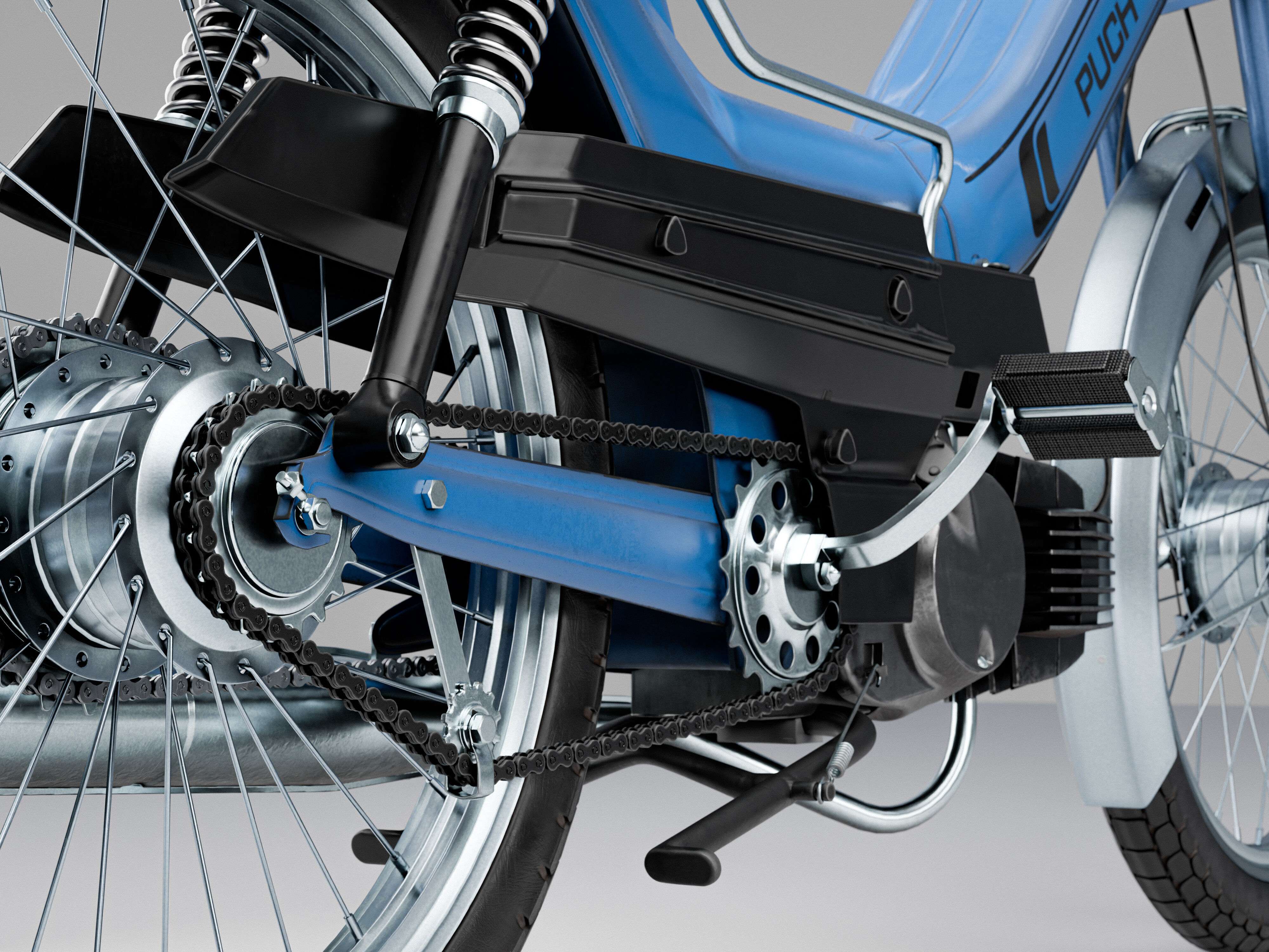 Puch Maxi Classic Moped 3D model_12