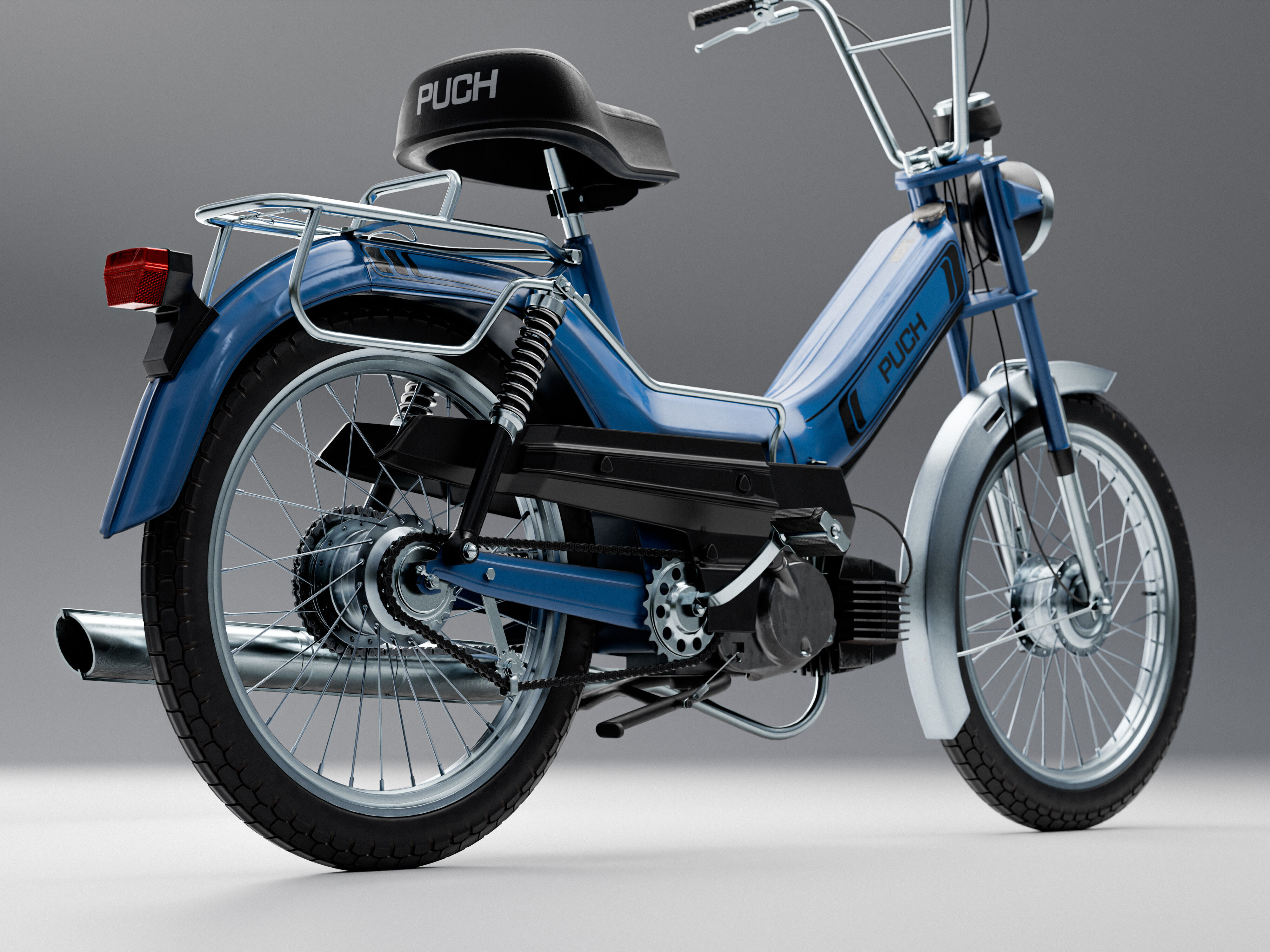 Puch Maxi Classic Moped 3D model_4