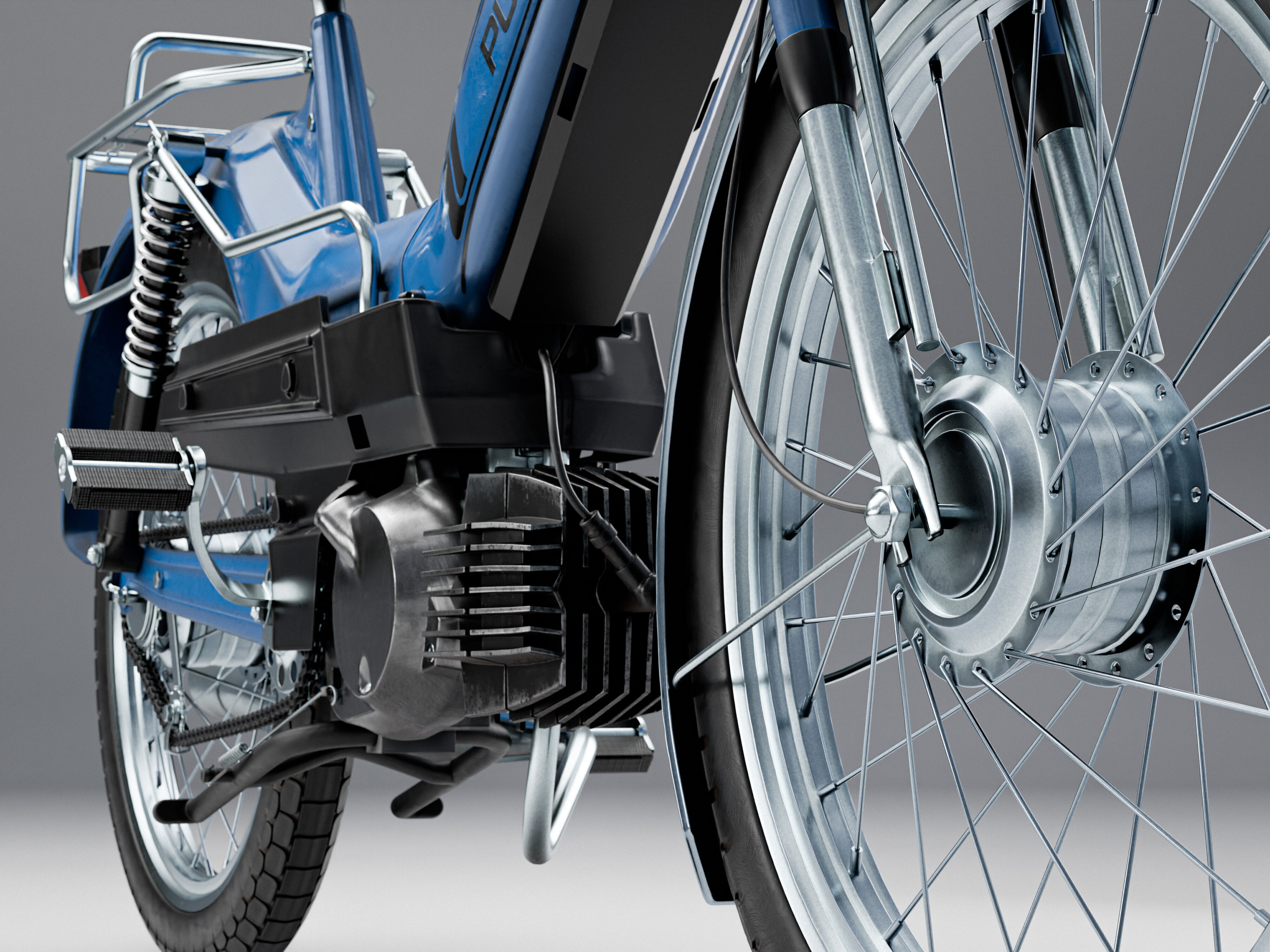 Puch Maxi Classic Moped 3D model_10