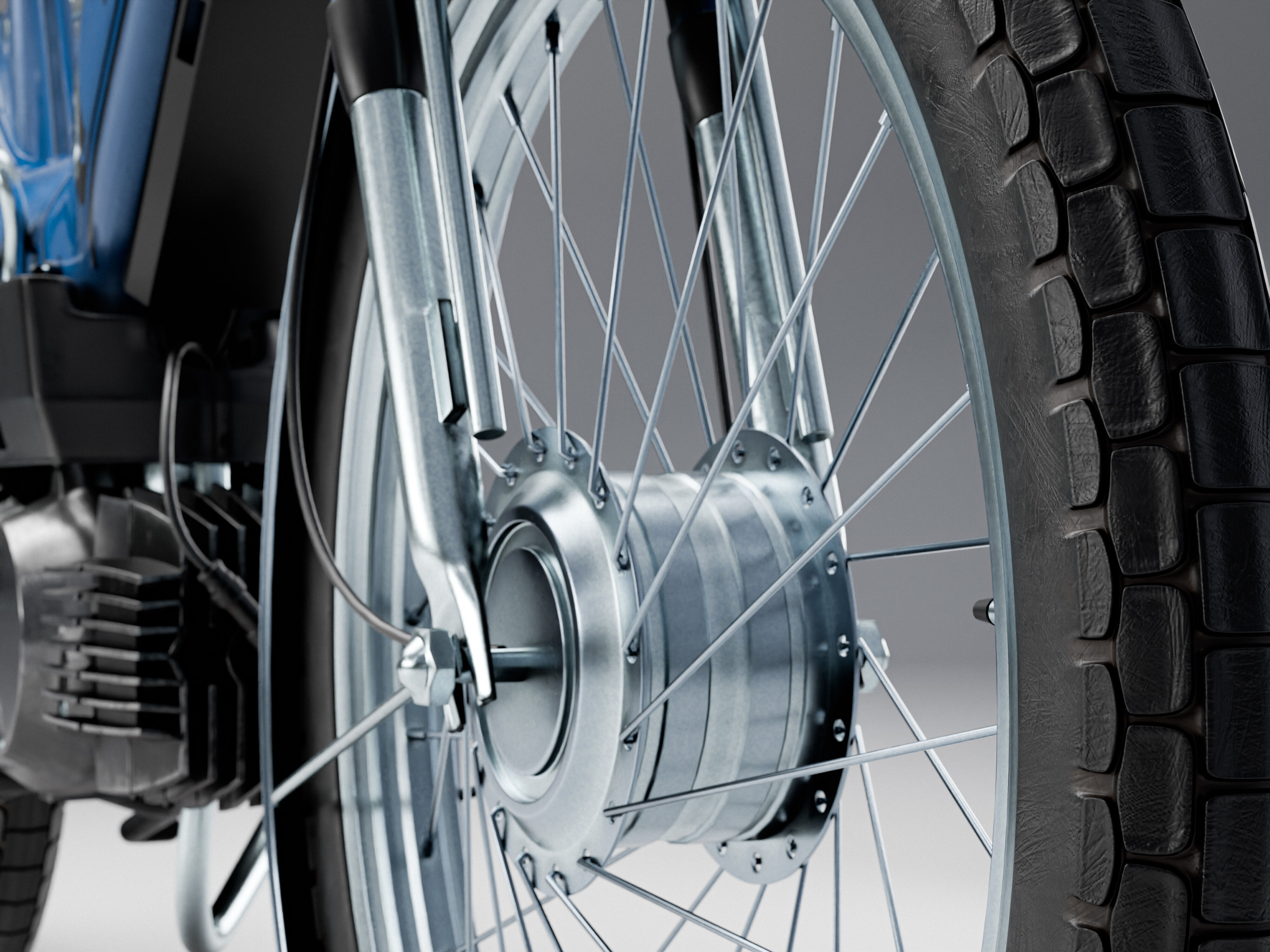 Puch Maxi Classic Moped 3D model_11