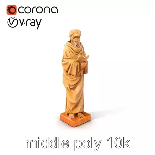 Ancient Merchant Statuette Historical Commerce model pack