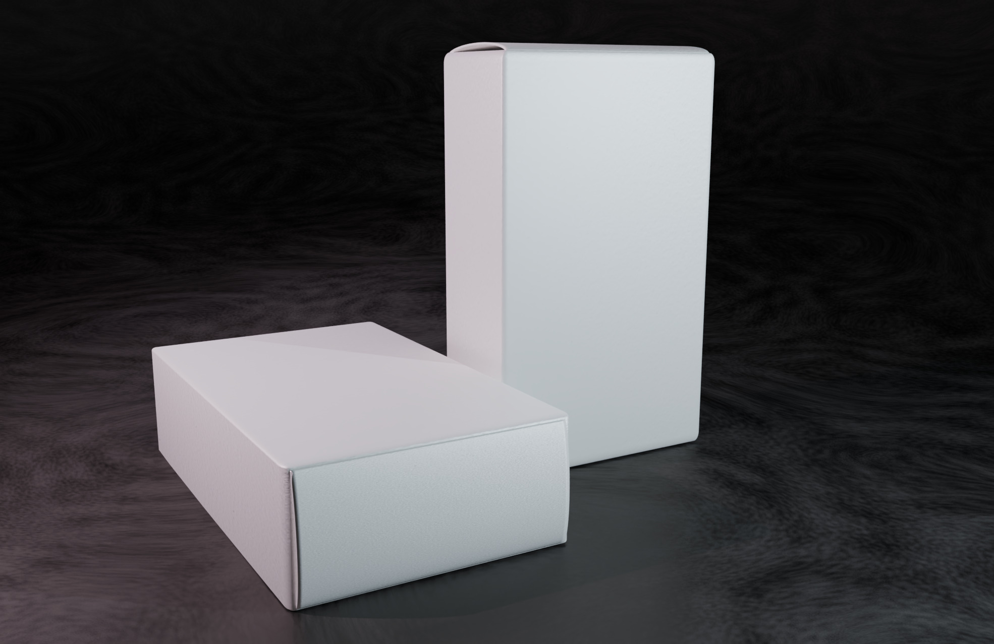 Free Modern Product Box Mock-Up Design Free 3D model_3